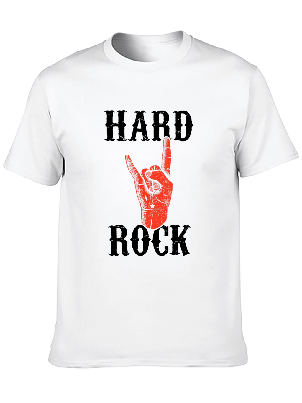 Hard Rock Graphic T-Shirt - Black Cotton Tee