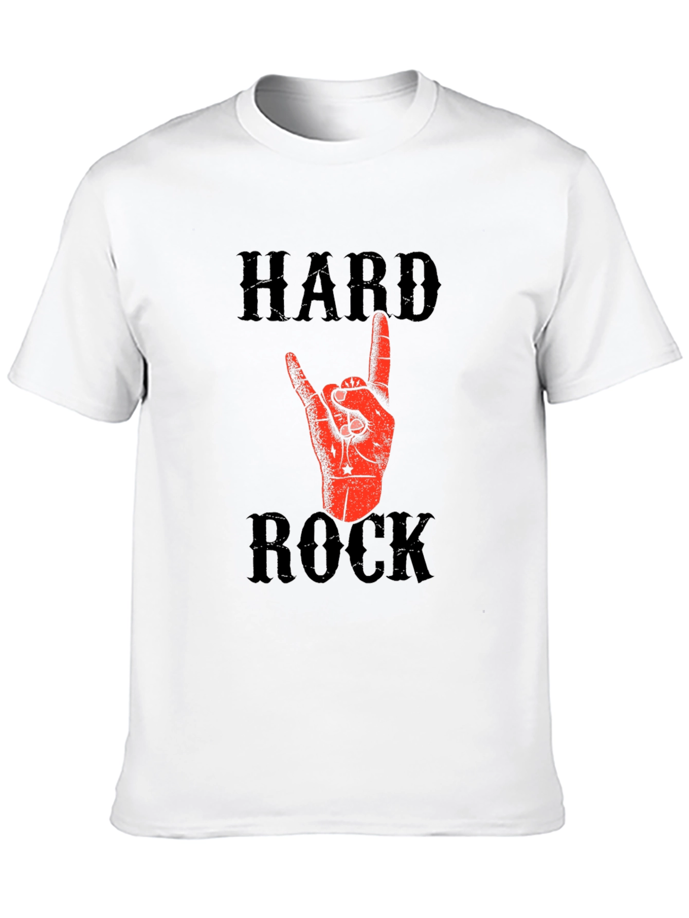 Hard Rock Graphic T-Shirt - Black Cotton Tee