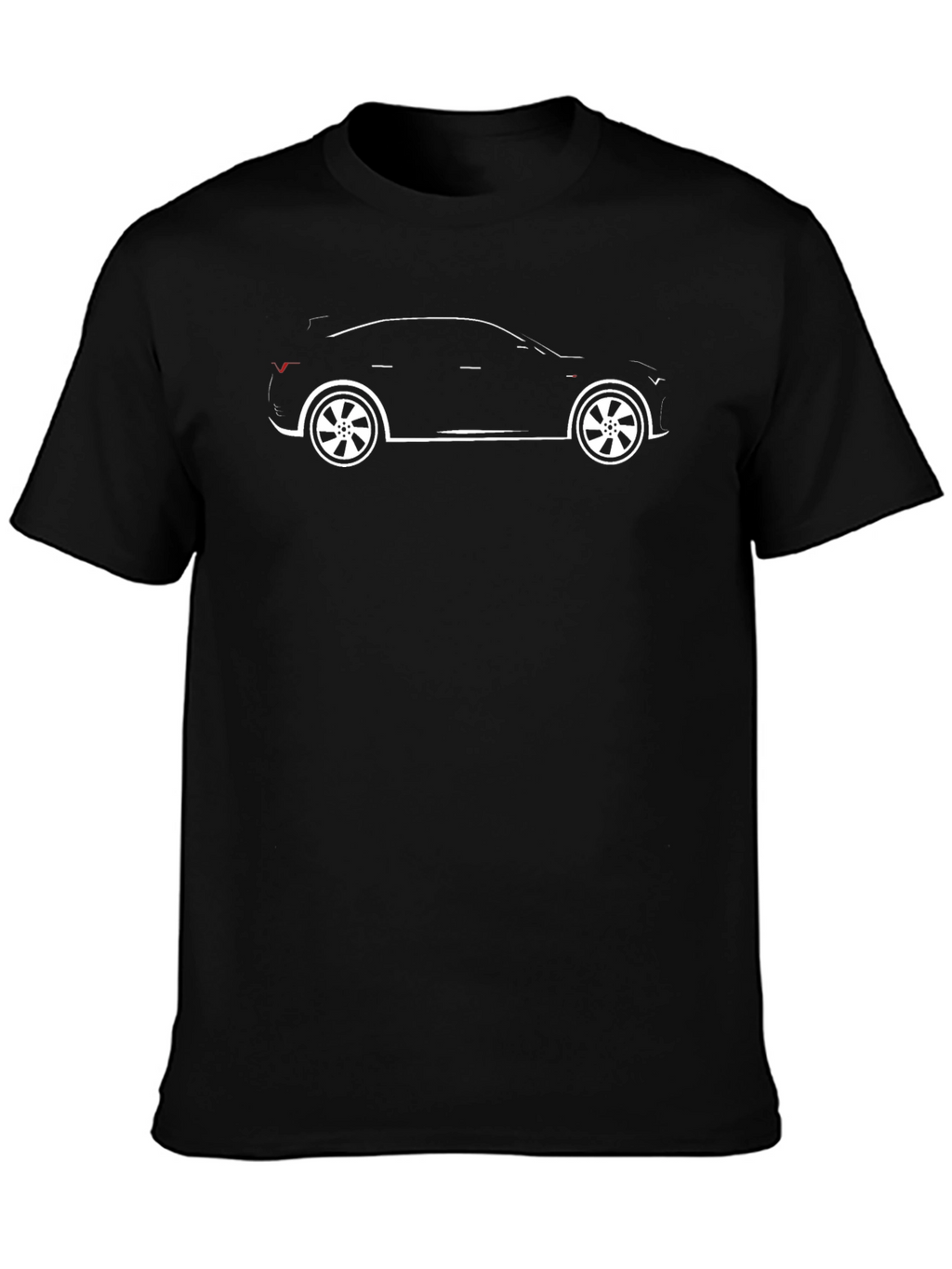 Car Silhouette Graphic Tee - Black