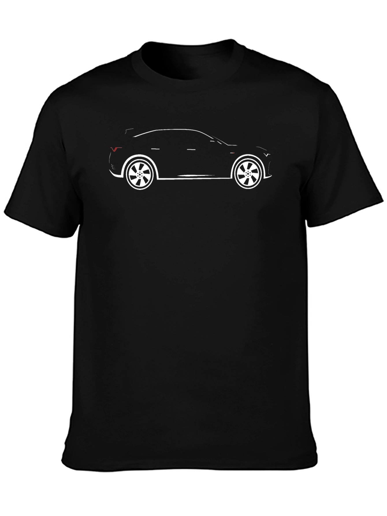 Car Silhouette Graphic Tee - Black
