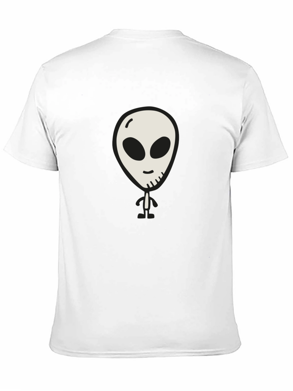 Alien Graphic Print Black T-Shirt