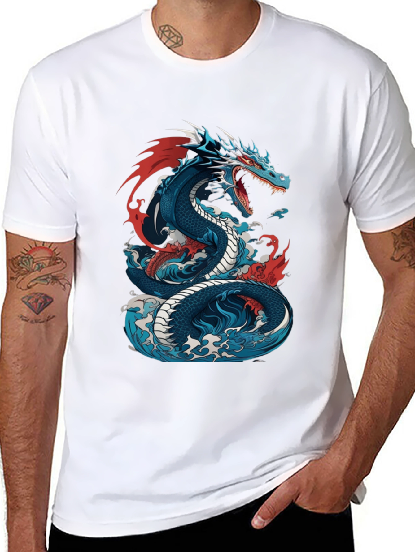 Dragon Graphic Tee - Stylish Mens Shirt