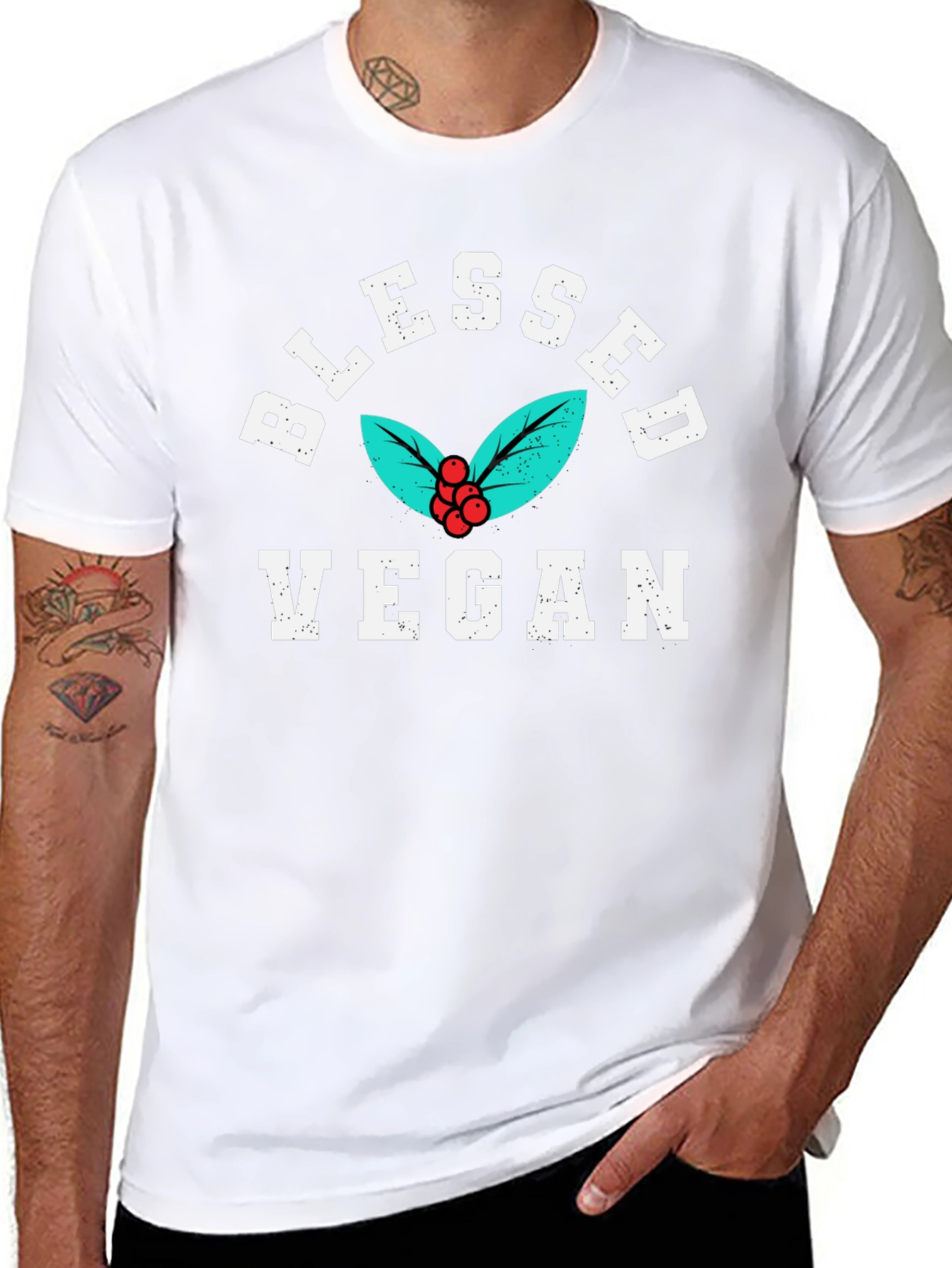 Blessed Vegan Graphic T-Shirt
