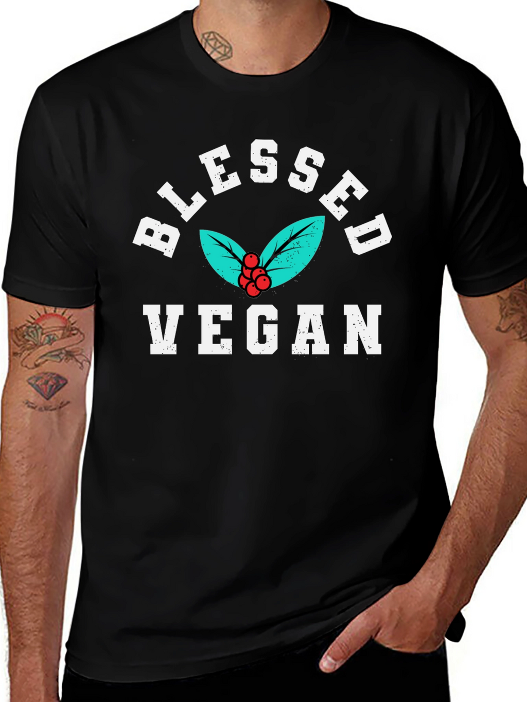 Blessed Vegan Graphic T-Shirt