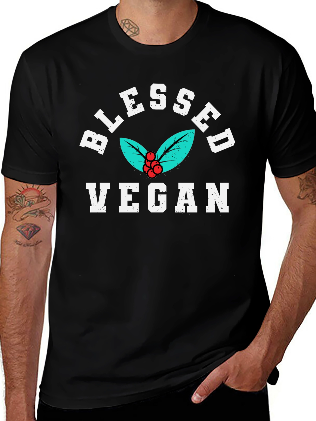 Blessed Vegan Graphic T-Shirt