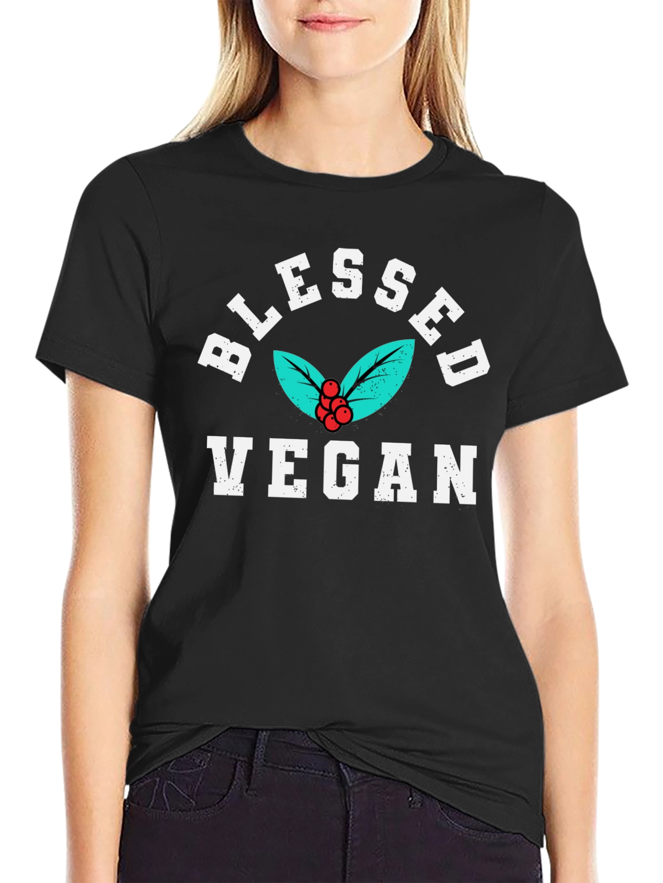 Blessed Vegan Graphic T-Shirt