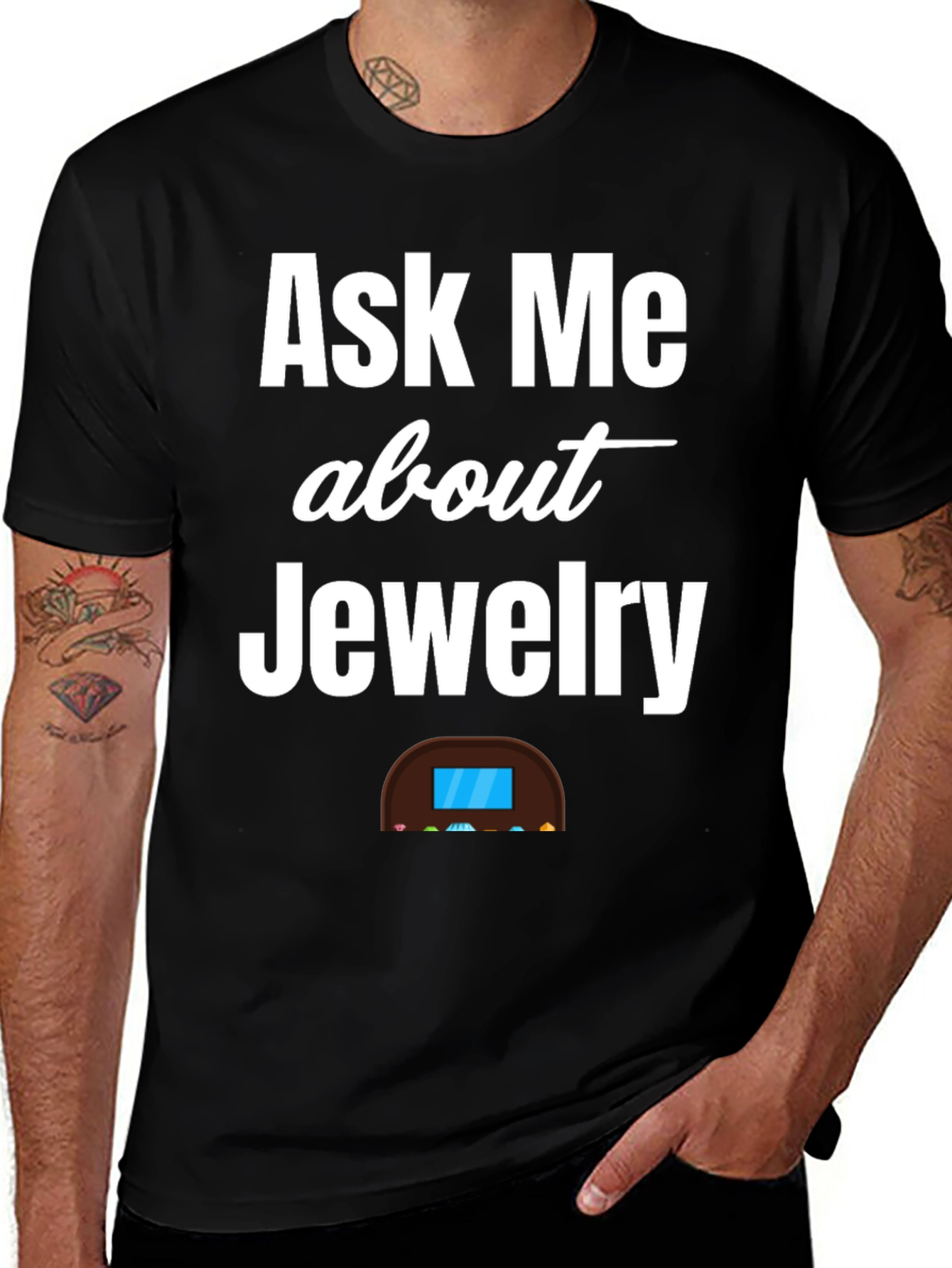 Ask Me About Jewelry T-Shirt - Diamond Enthusiast Tee