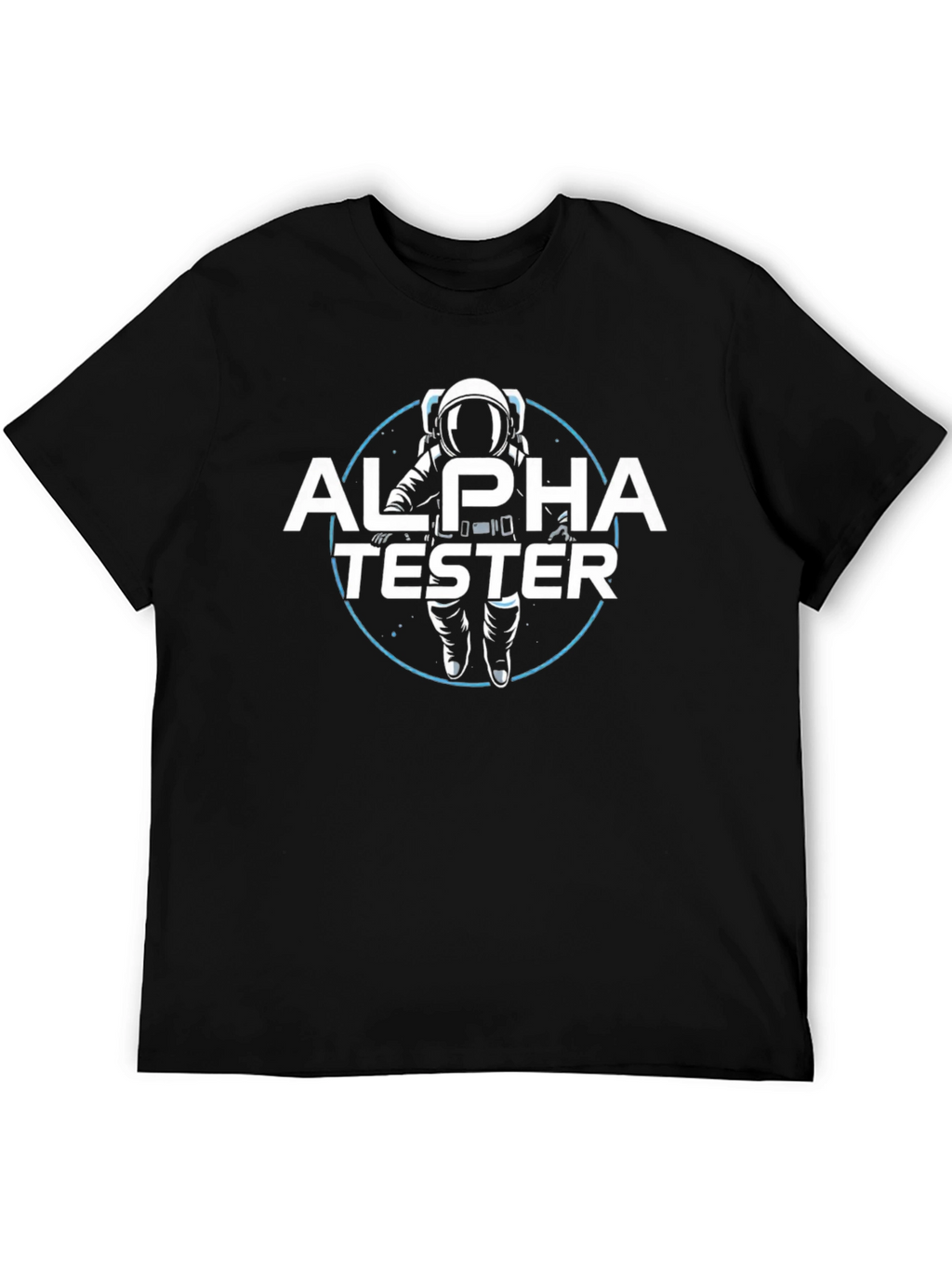 Alpha Tester Graphic T-Shirt - Astronaut Design