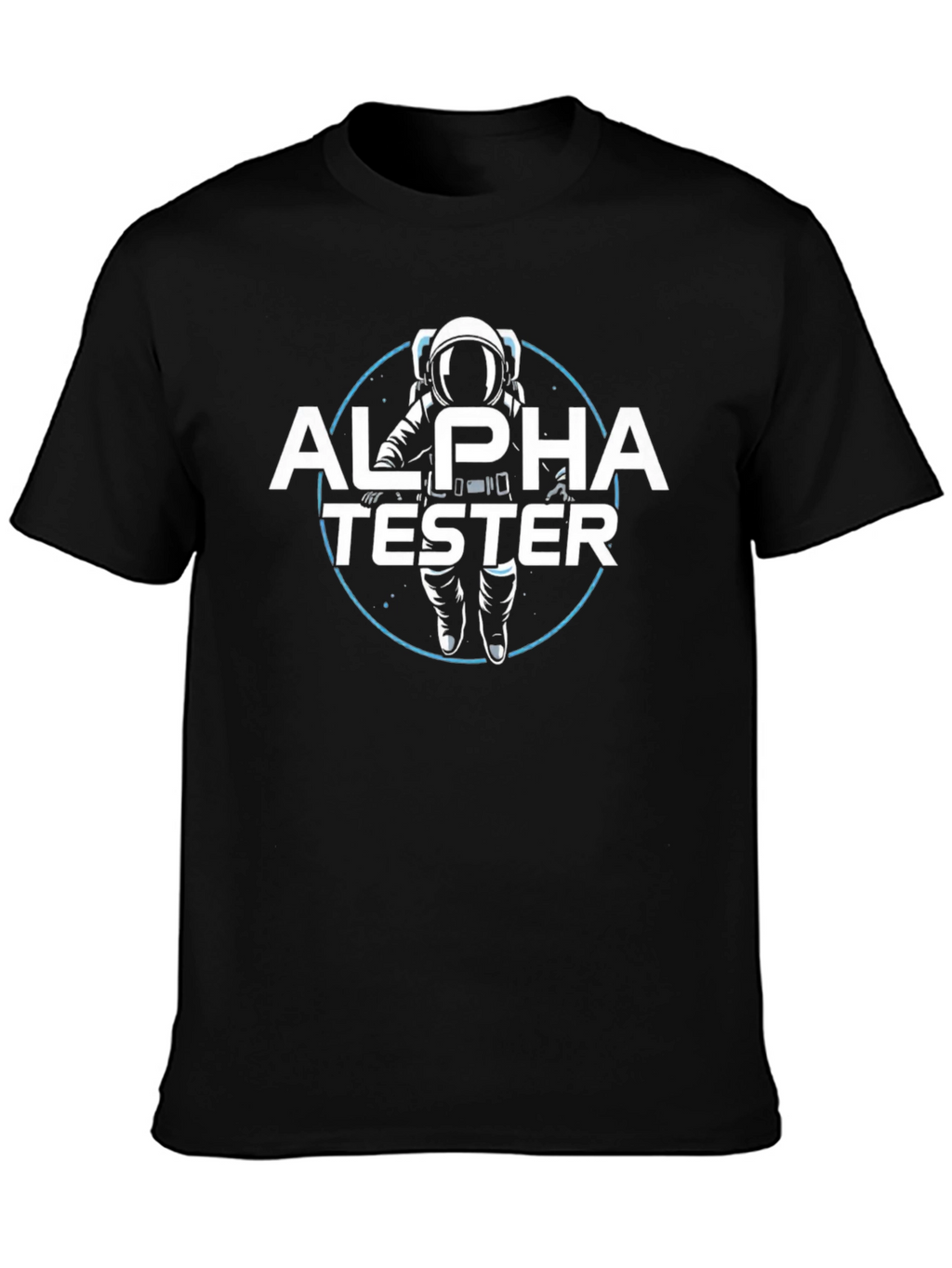 Alpha Tester Graphic T-Shirt - Astronaut Design