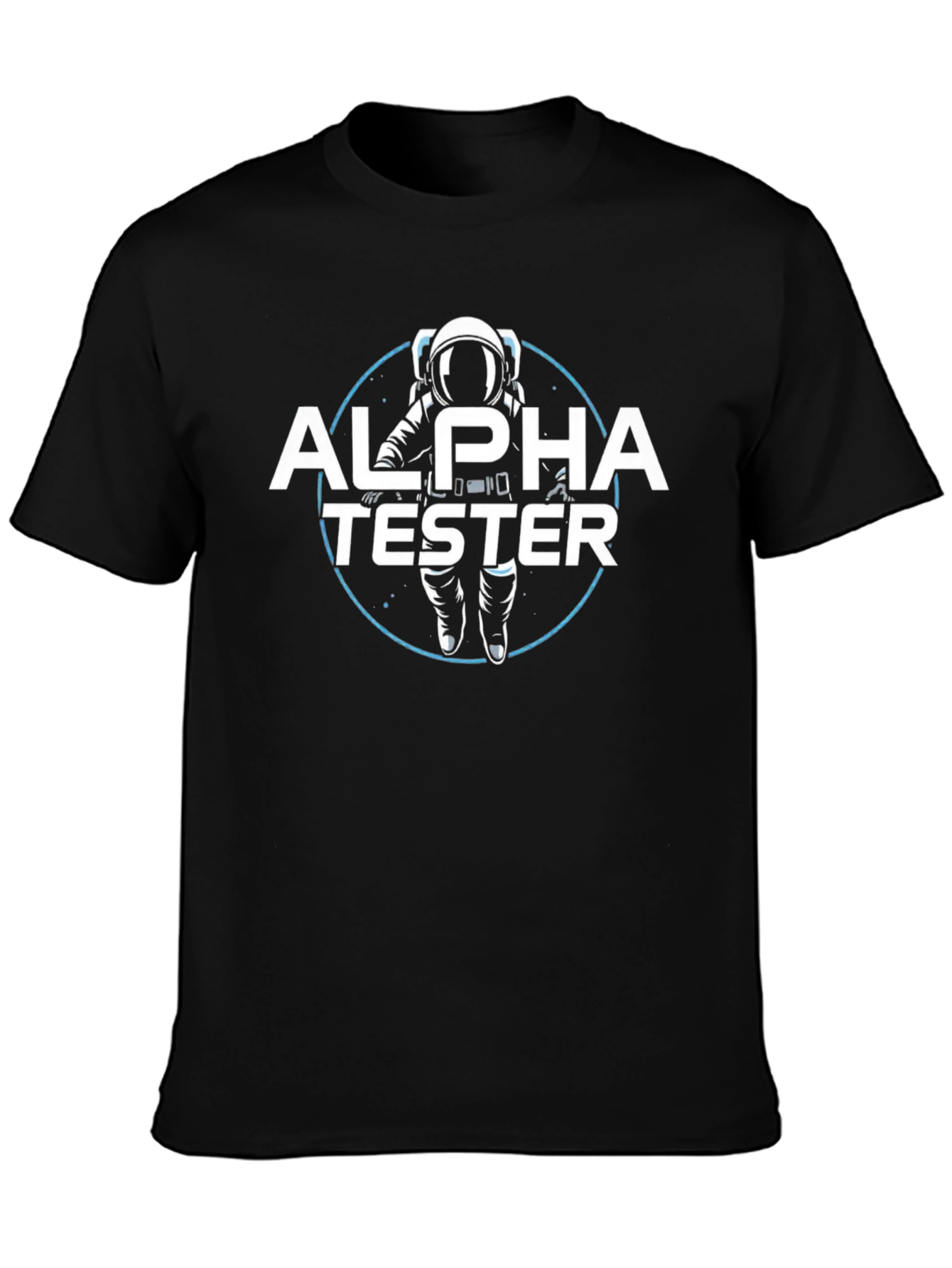 Alpha Tester Graphic T-Shirt - Astronaut Design