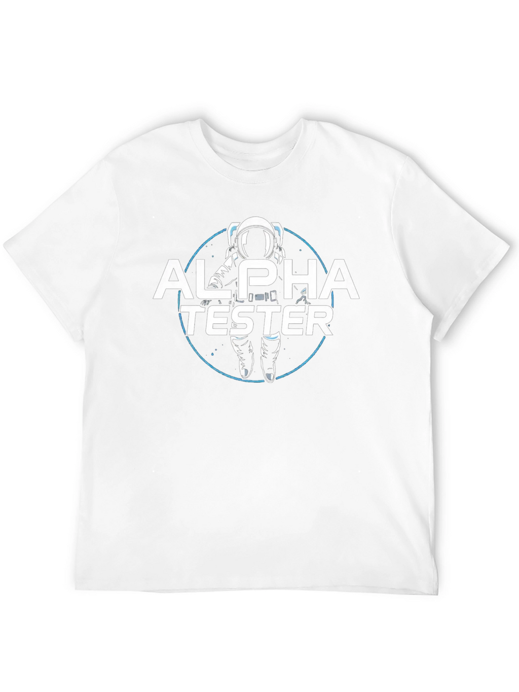 Alpha Tester Graphic T-Shirt - Astronaut Design