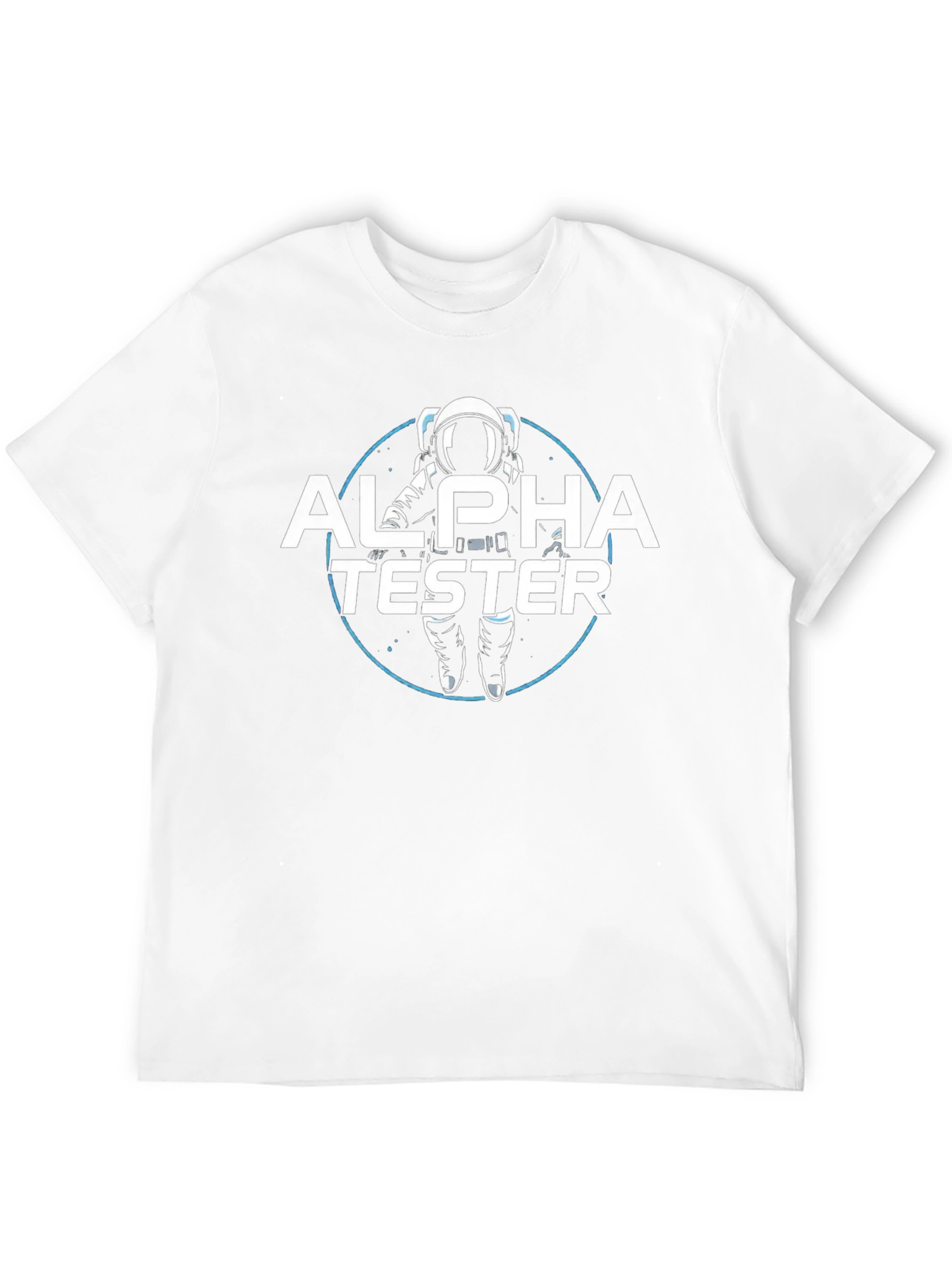 Alpha Tester Graphic T-Shirt - Astronaut Design
