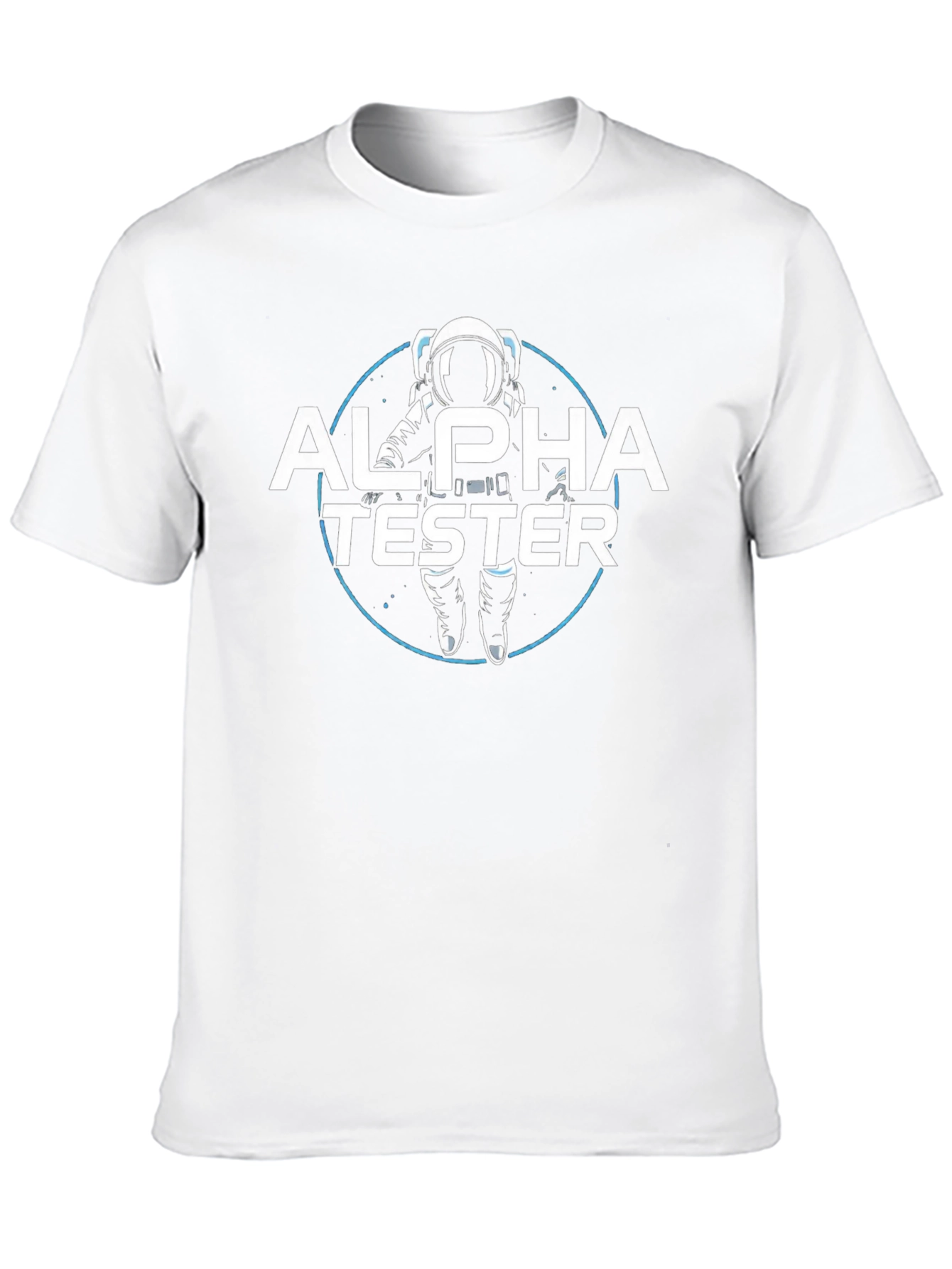 Alpha Tester Graphic T-Shirt - Astronaut Design