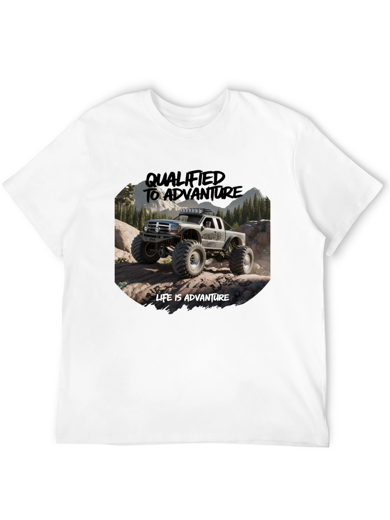 Adventure Truck Graphic Tee - Black