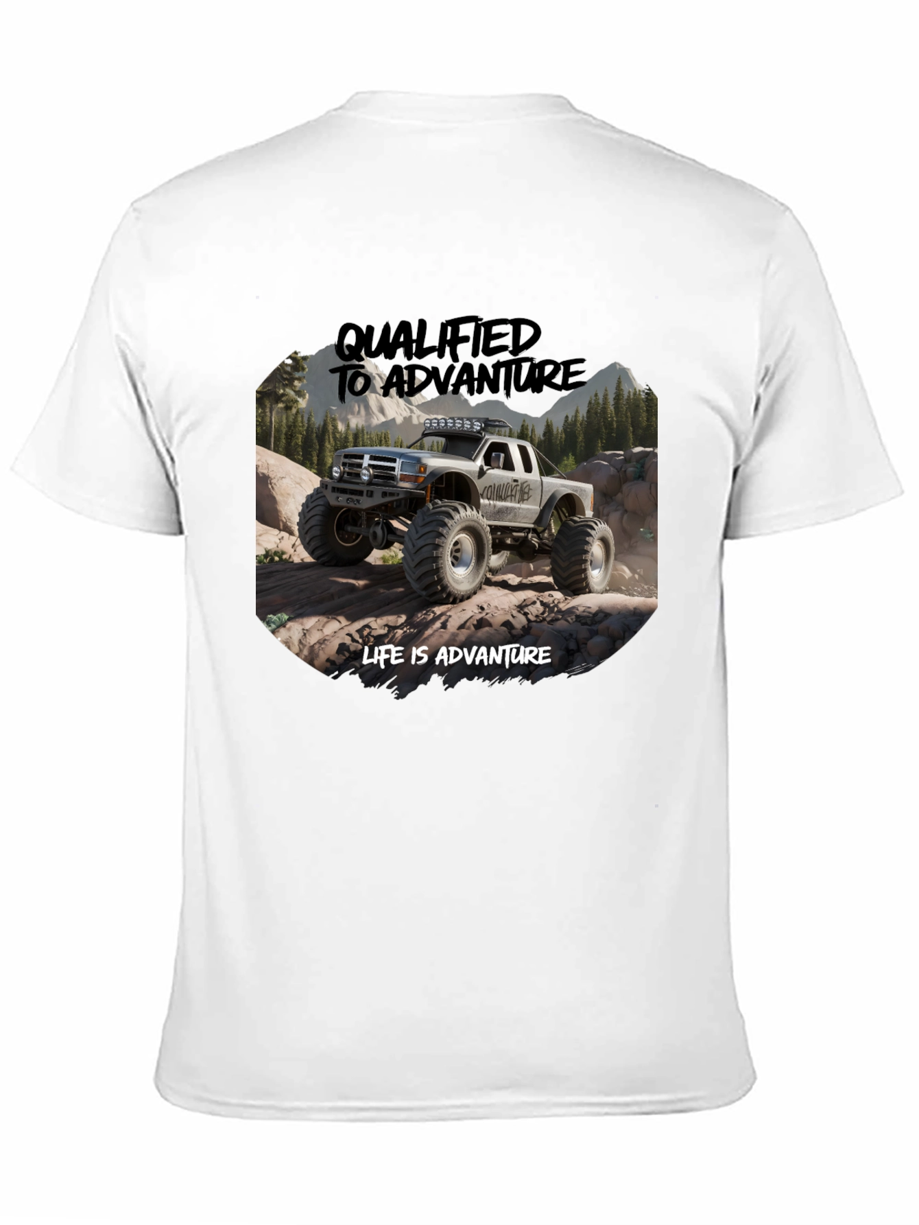 Adventure Truck Graphic Tee - Black
