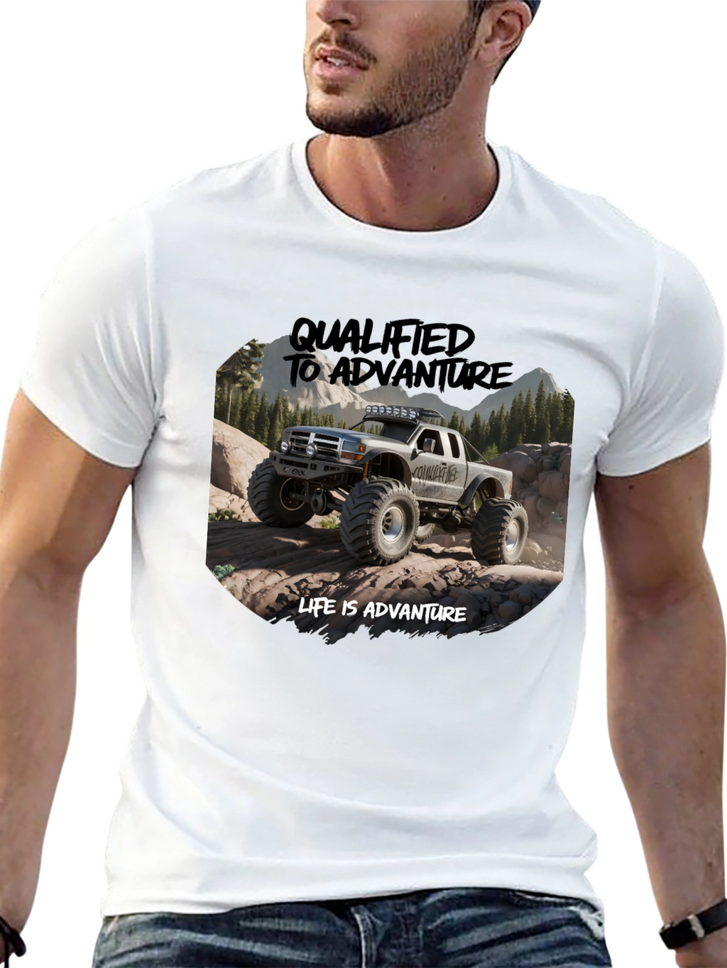 Adventure Truck Graphic Tee - Black