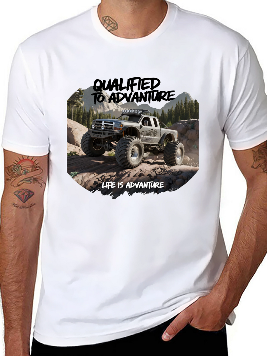 Adventure Truck Graphic Tee - Black