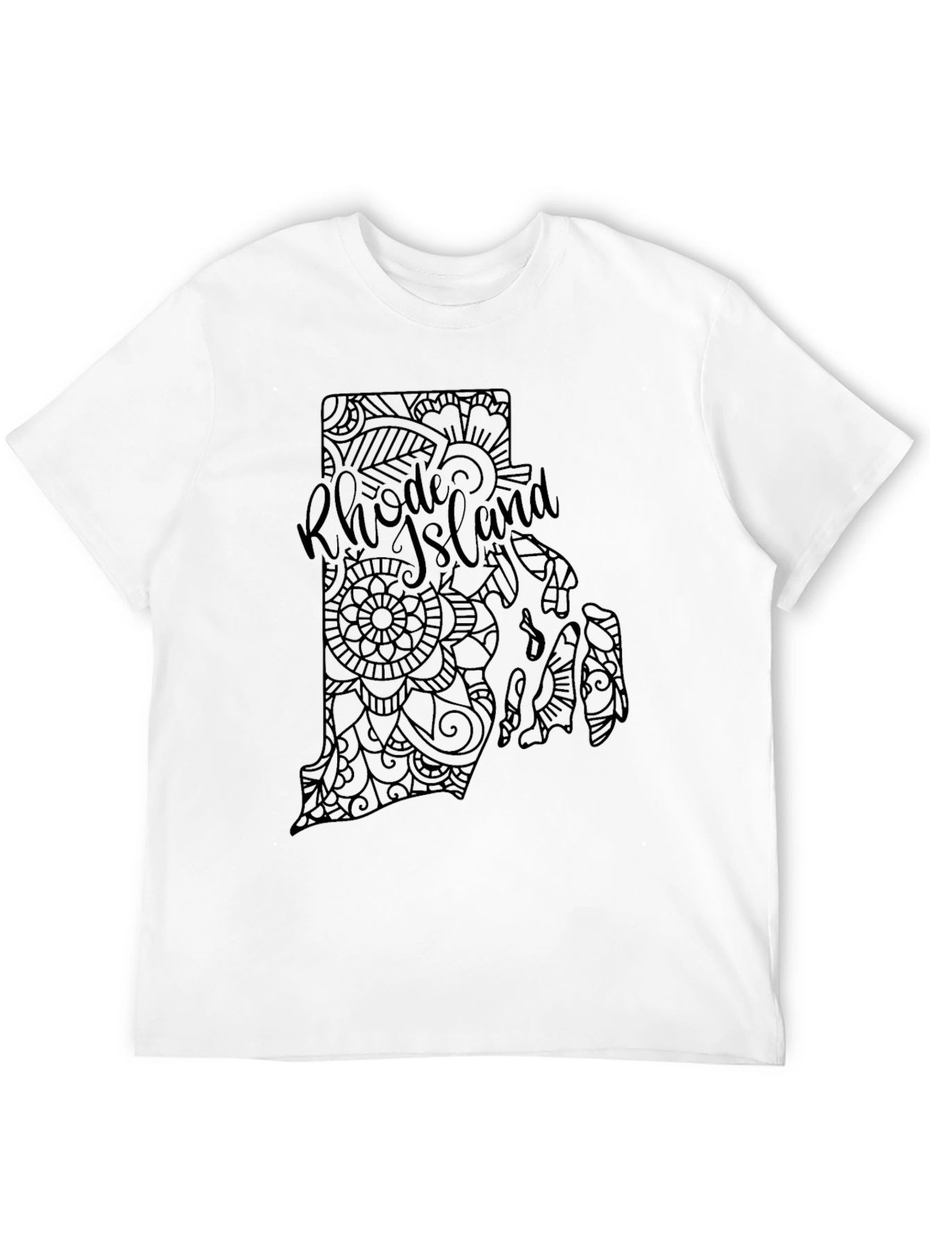 Rhode Island State Mandala T-Shirt