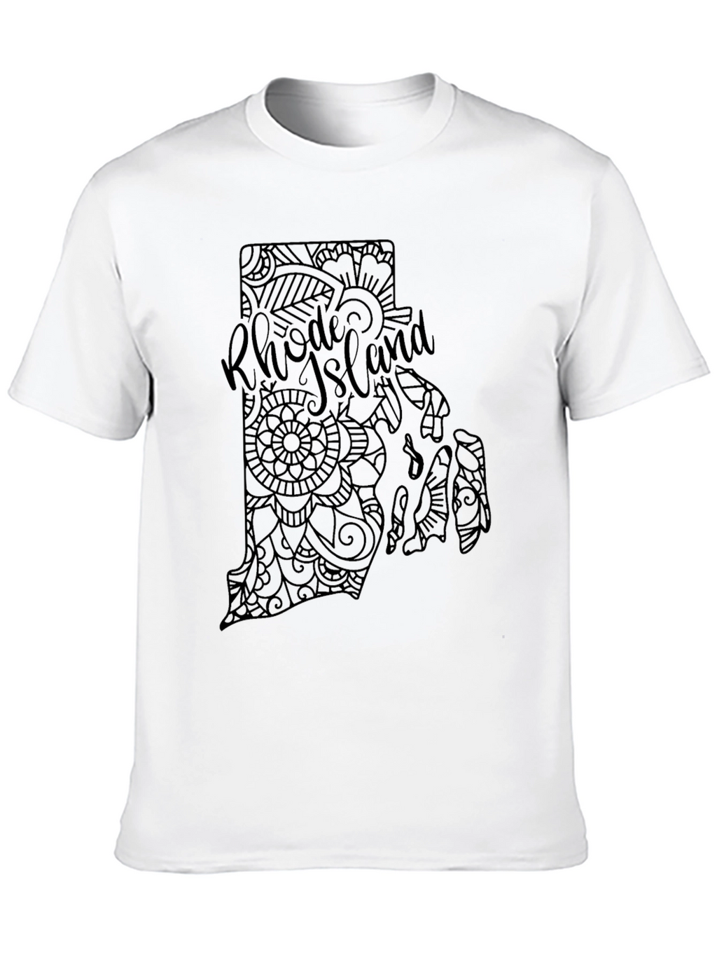Rhode Island State Mandala T-Shirt