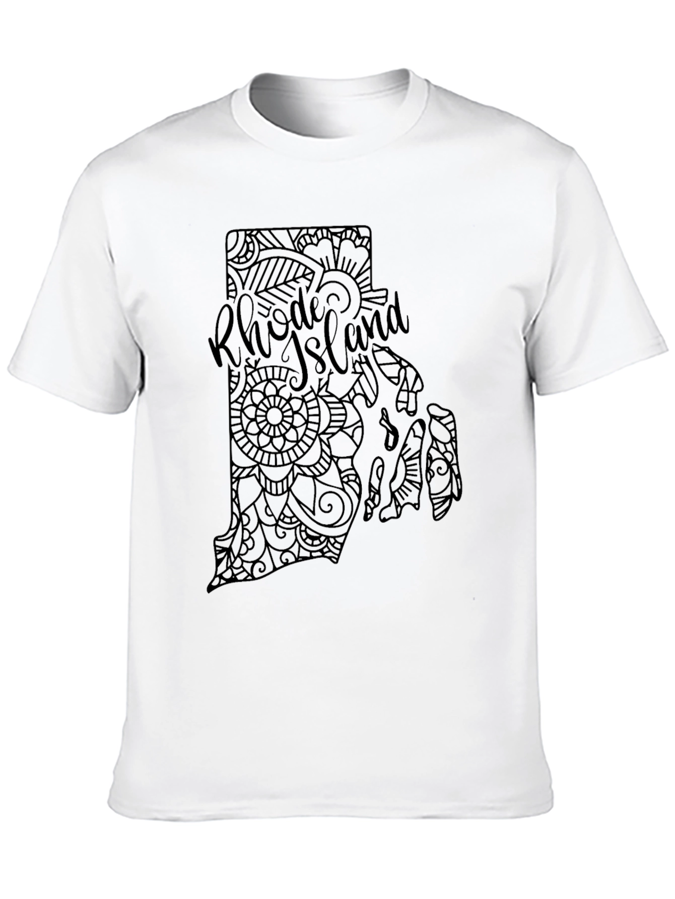 Rhode Island State Mandala T-Shirt