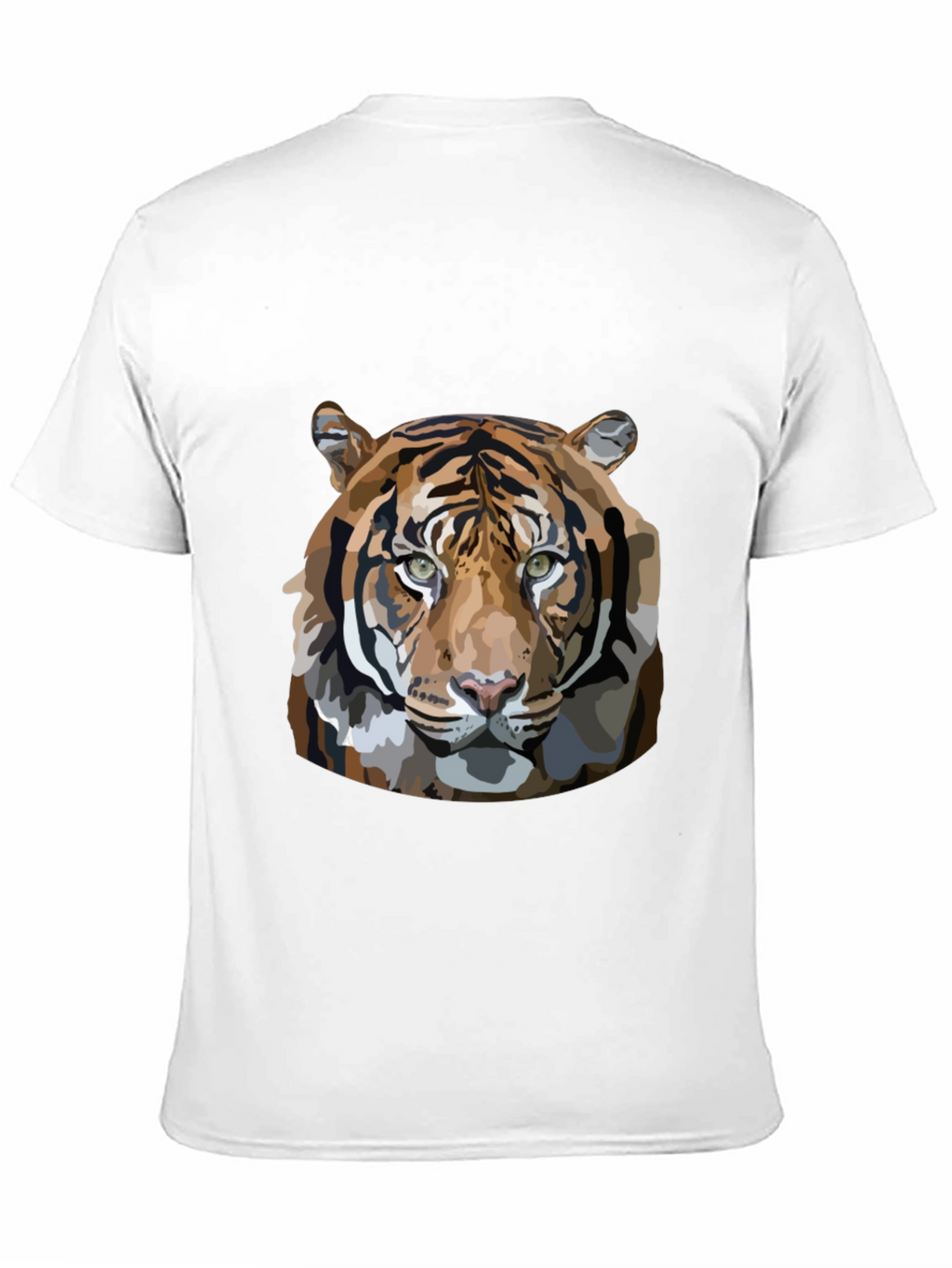 Tiger Graphic Print Mens Black T-Shirt