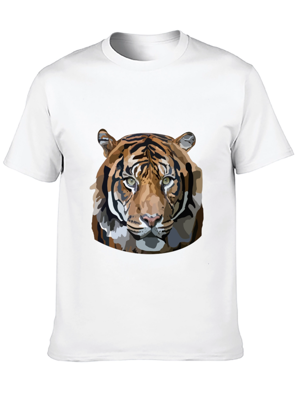 Tiger Graphic Print Mens Black T-Shirt
