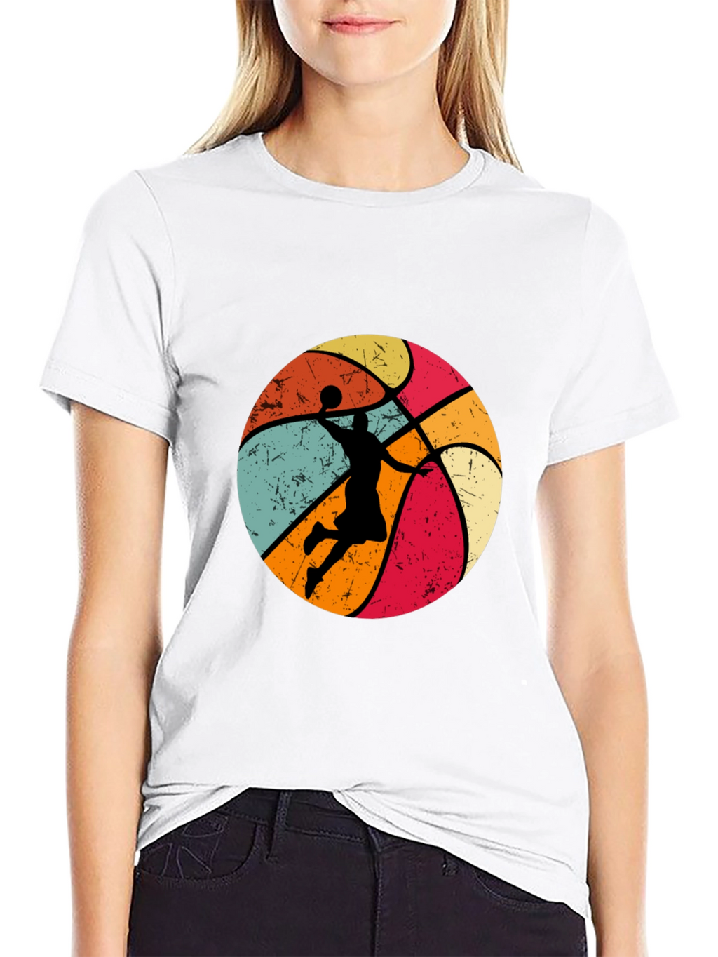 Retro Basketball Dunk T-Shirt