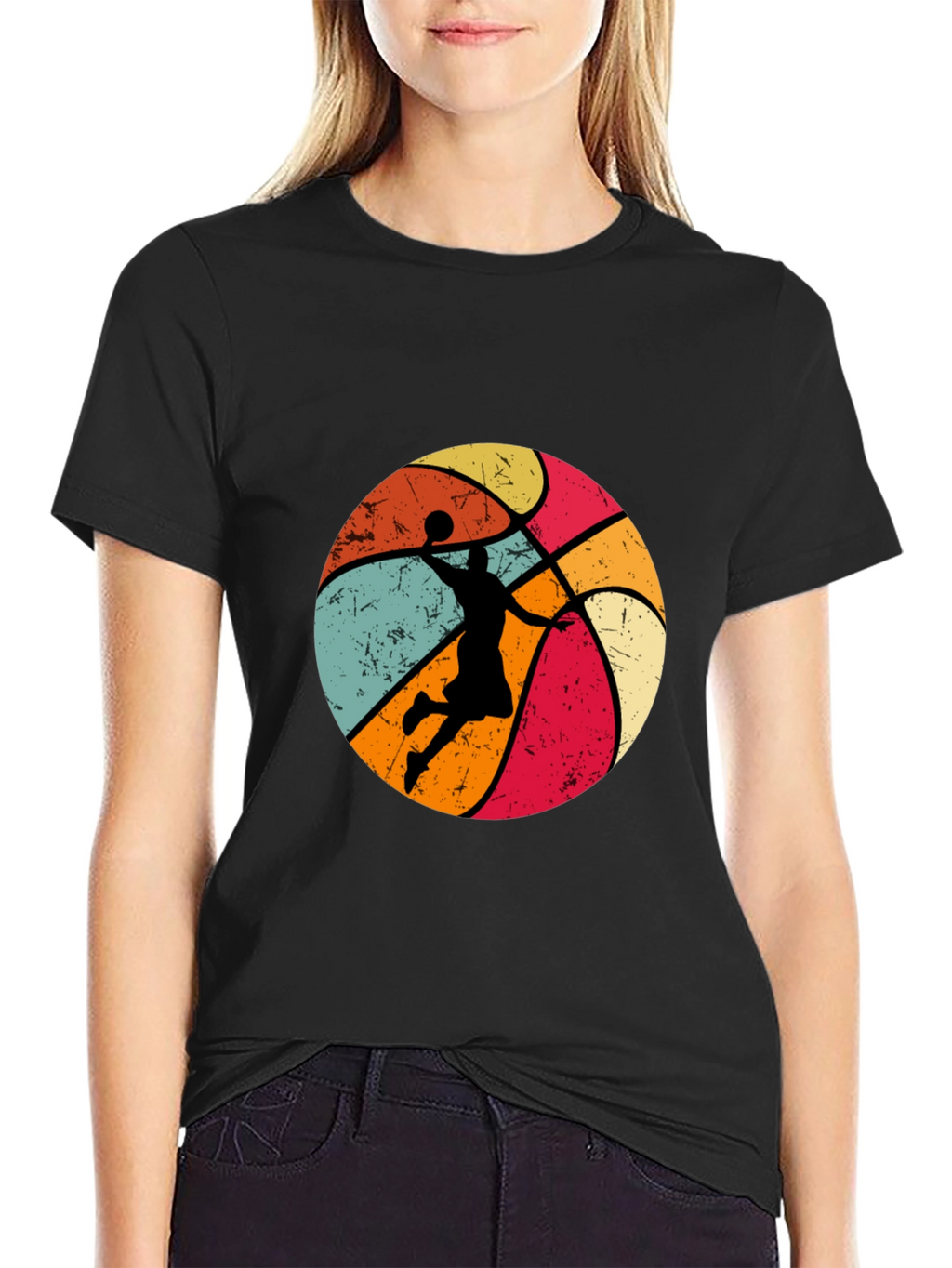 Retro Basketball Dunk T-Shirt