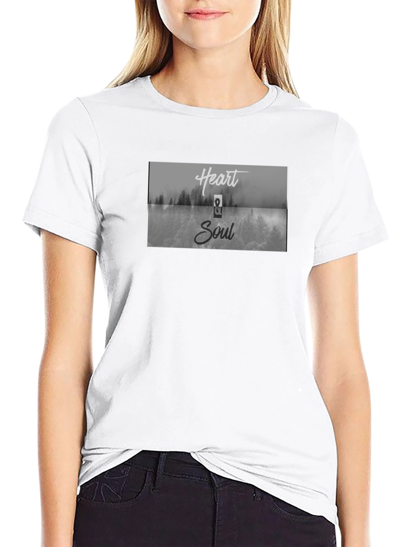 Heart and Soul Graphic Tee - Black