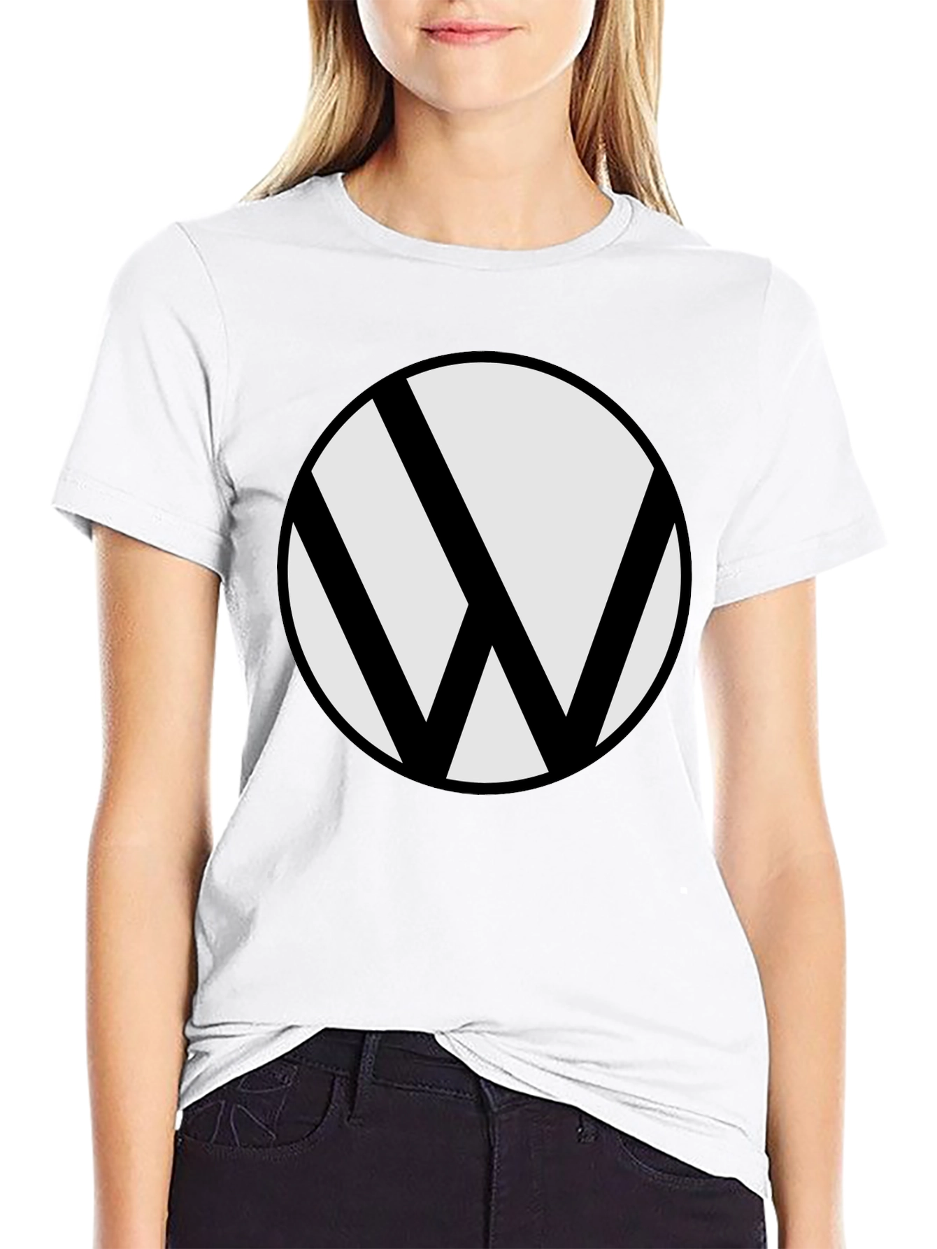 Bold VW Logo T-Shirt - Classic Black Tee