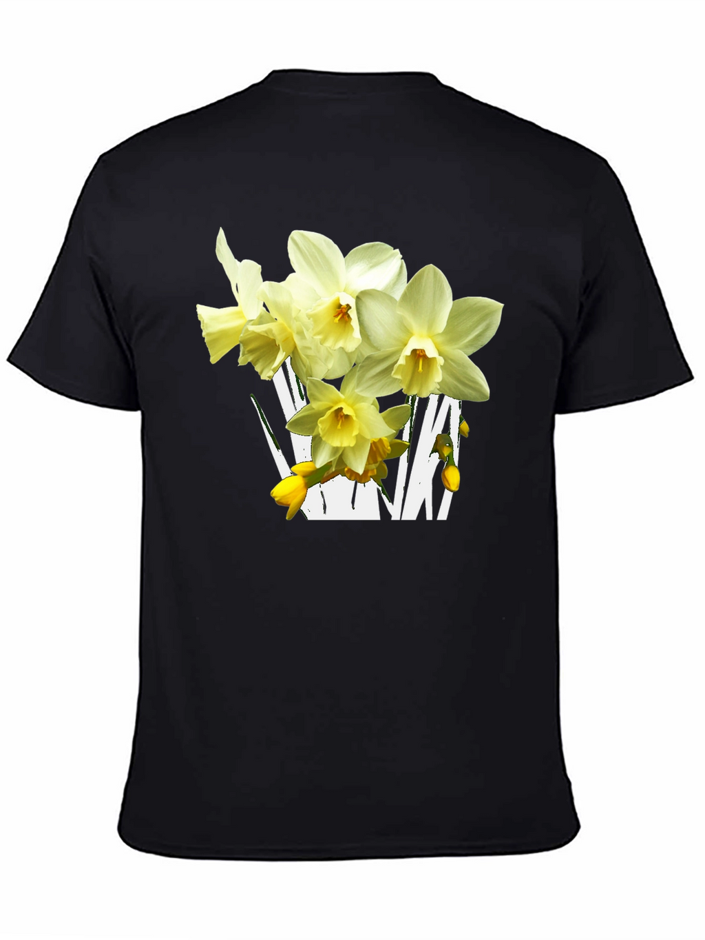 Floral Graphic T-Shirt - Daffodil Design