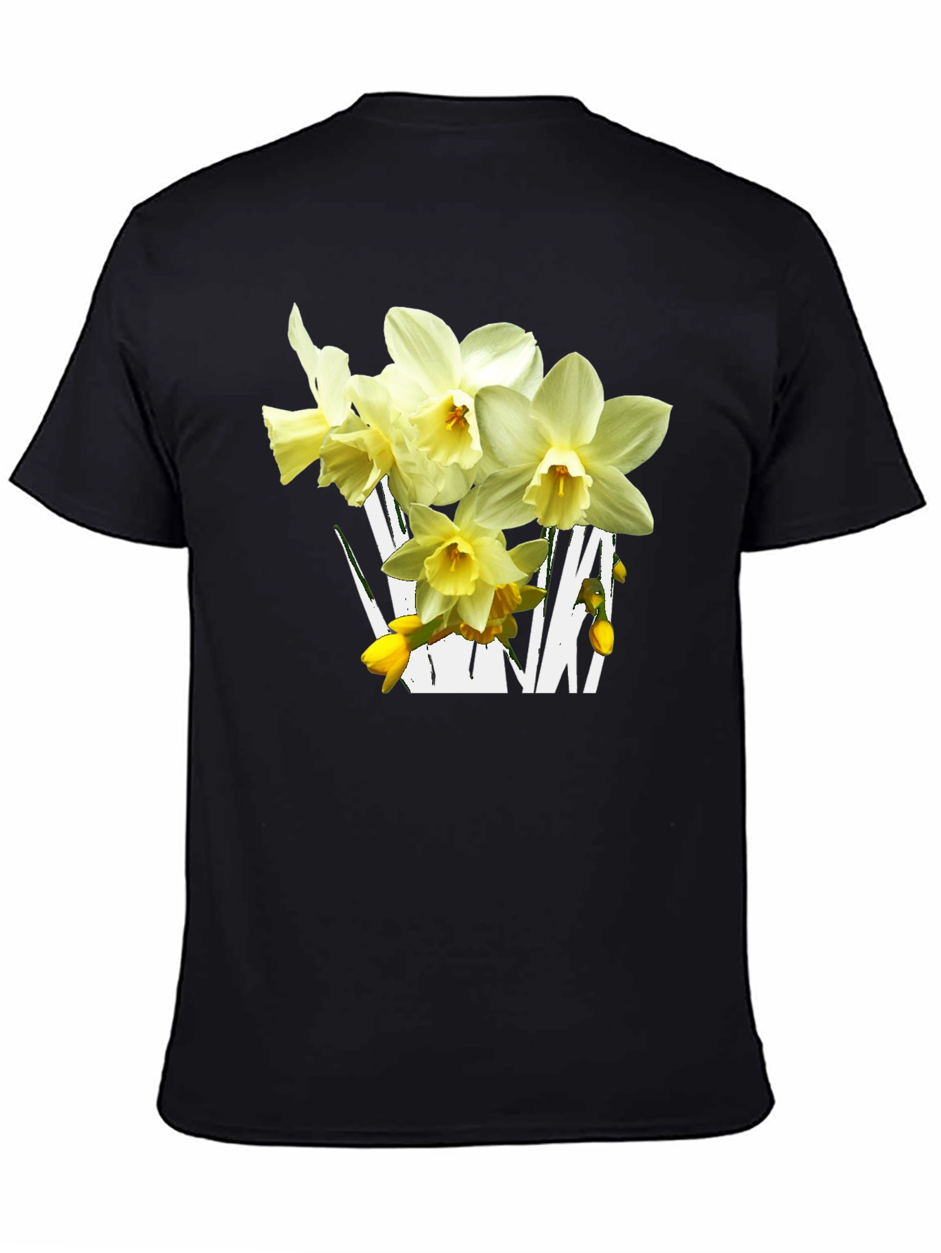 Floral Graphic T-Shirt - Daffodil Design