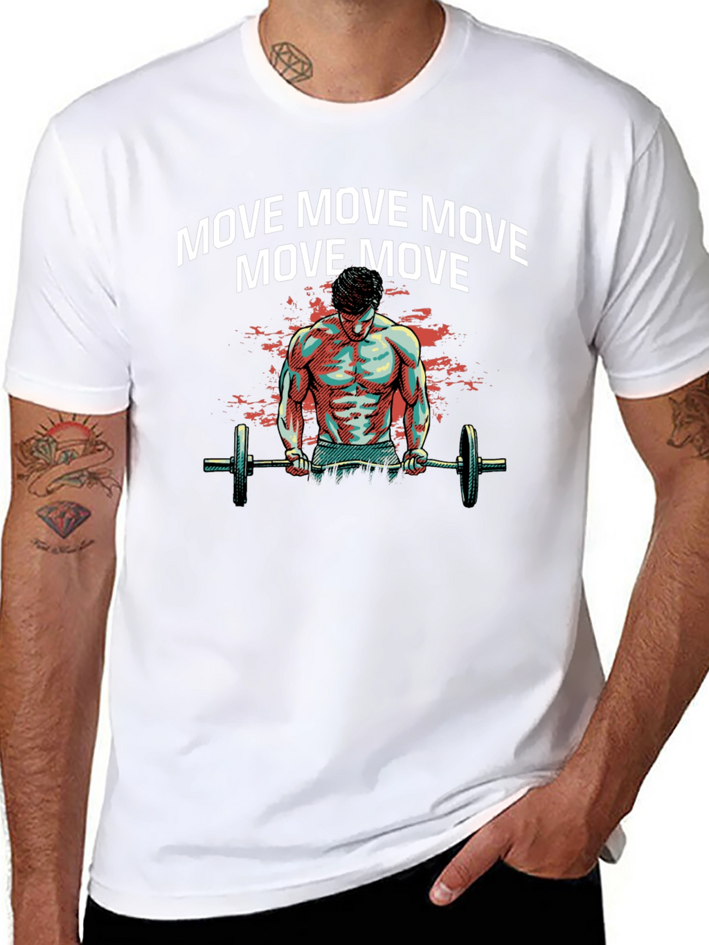 Move Gym Workout Graphic T-Shirt