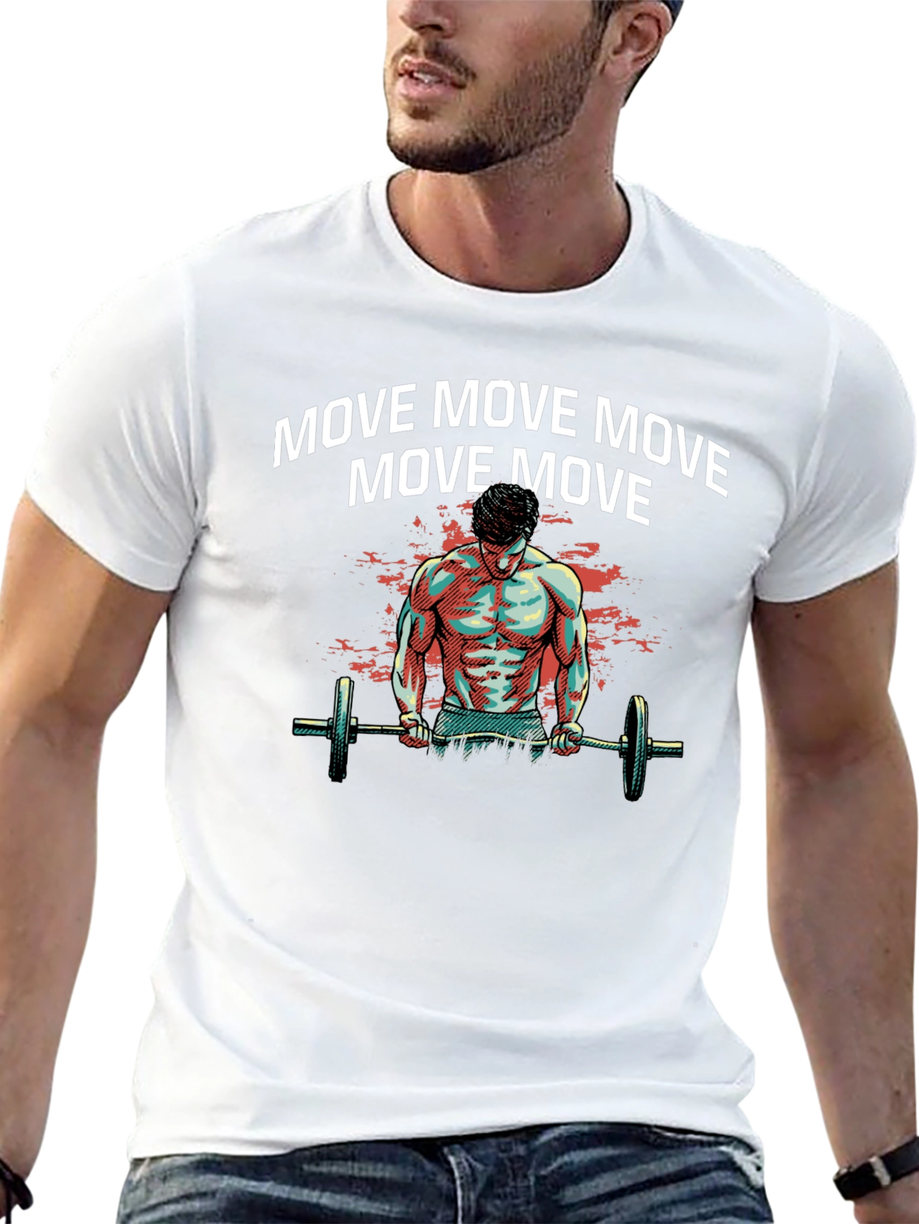 Move Gym Workout Graphic T-Shirt