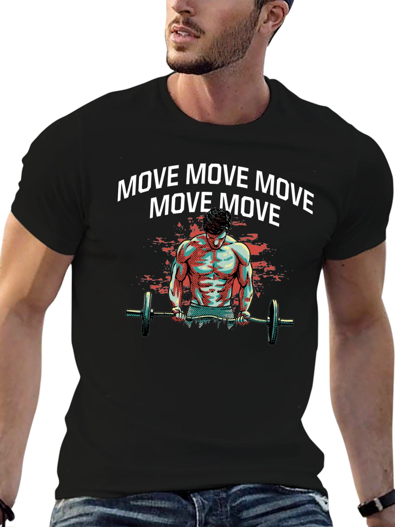 Move Gym Workout Graphic T-Shirt