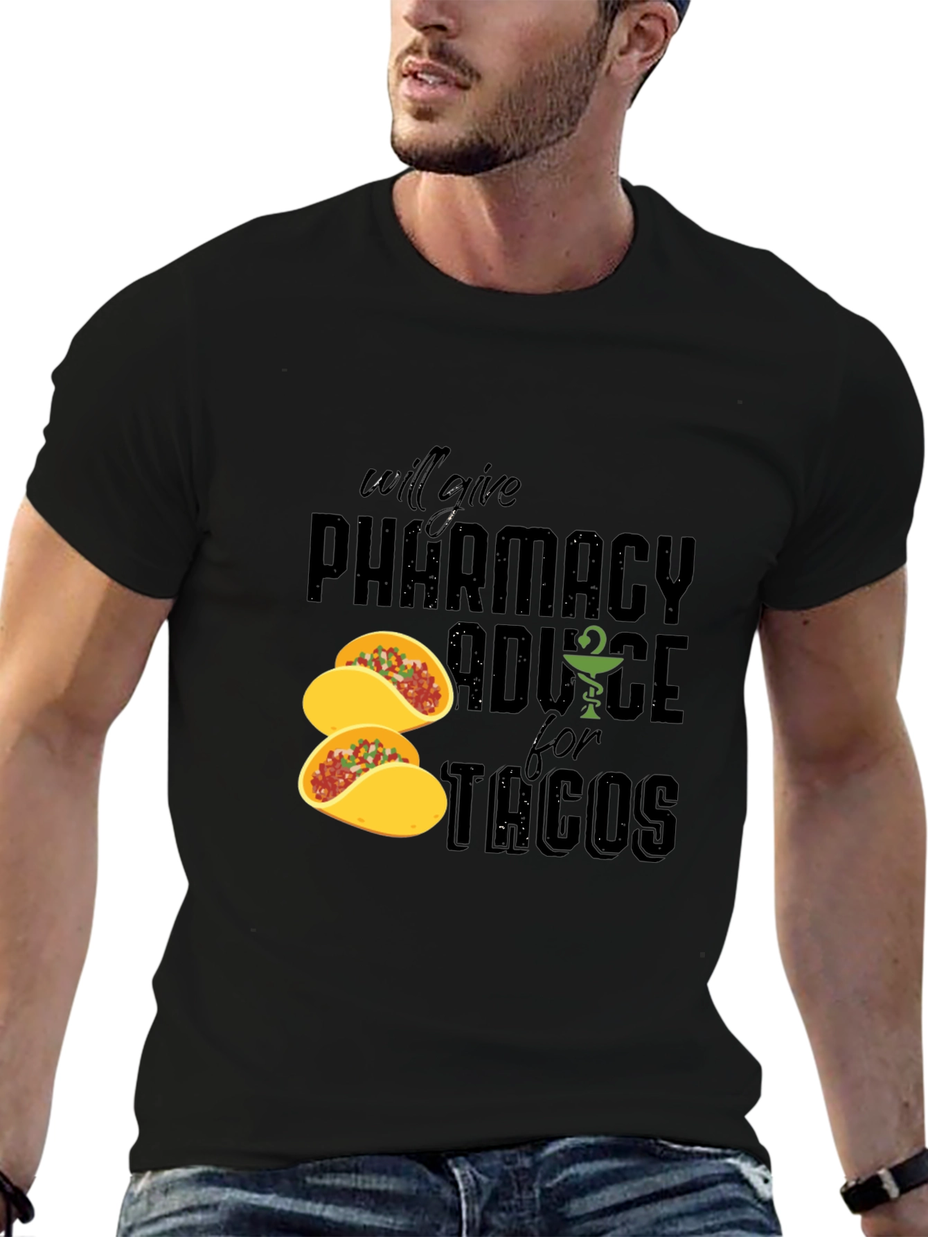 Pharmacy Advice for Tacos Graphic Tee