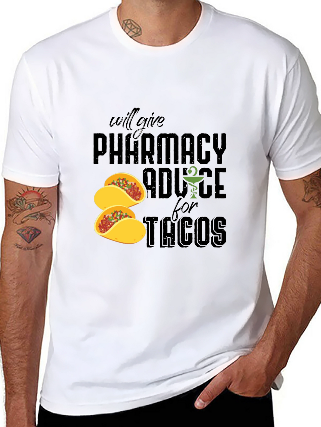 Pharmacy Advice for Tacos Graphic Tee