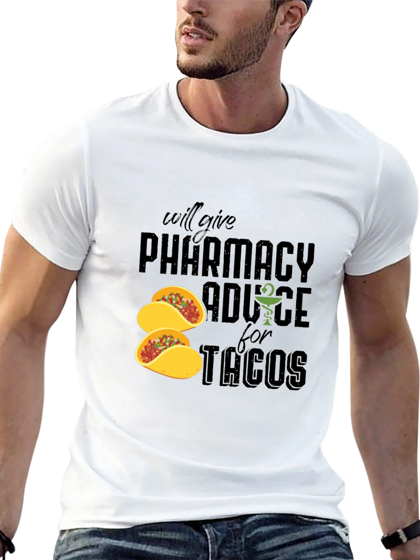 Pharmacy Advice for Tacos Graphic Tee