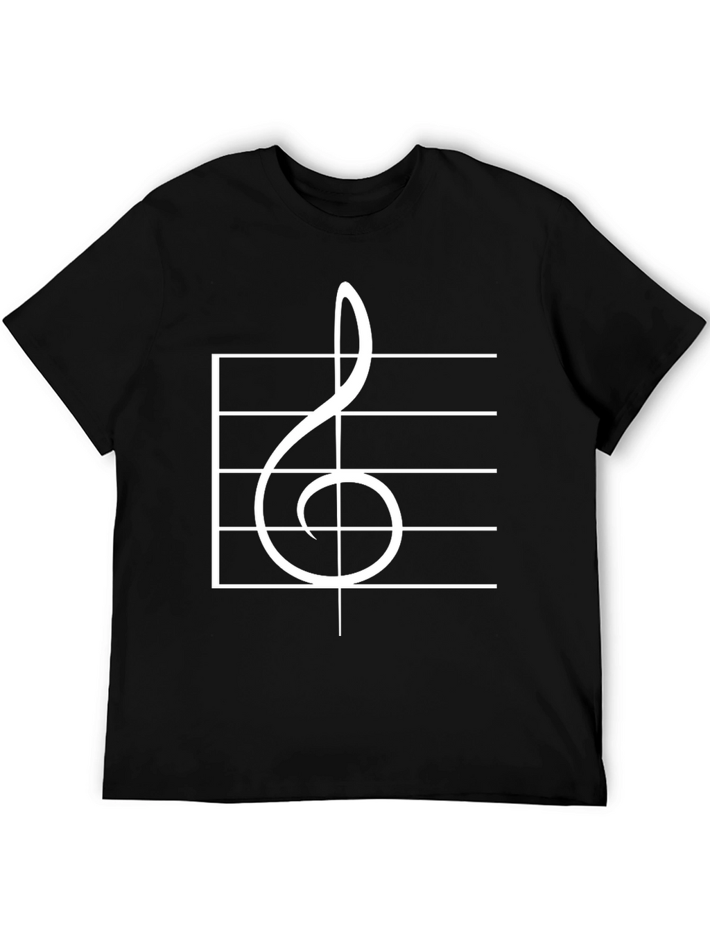 Musical Treble Clef Staff T-Shirt