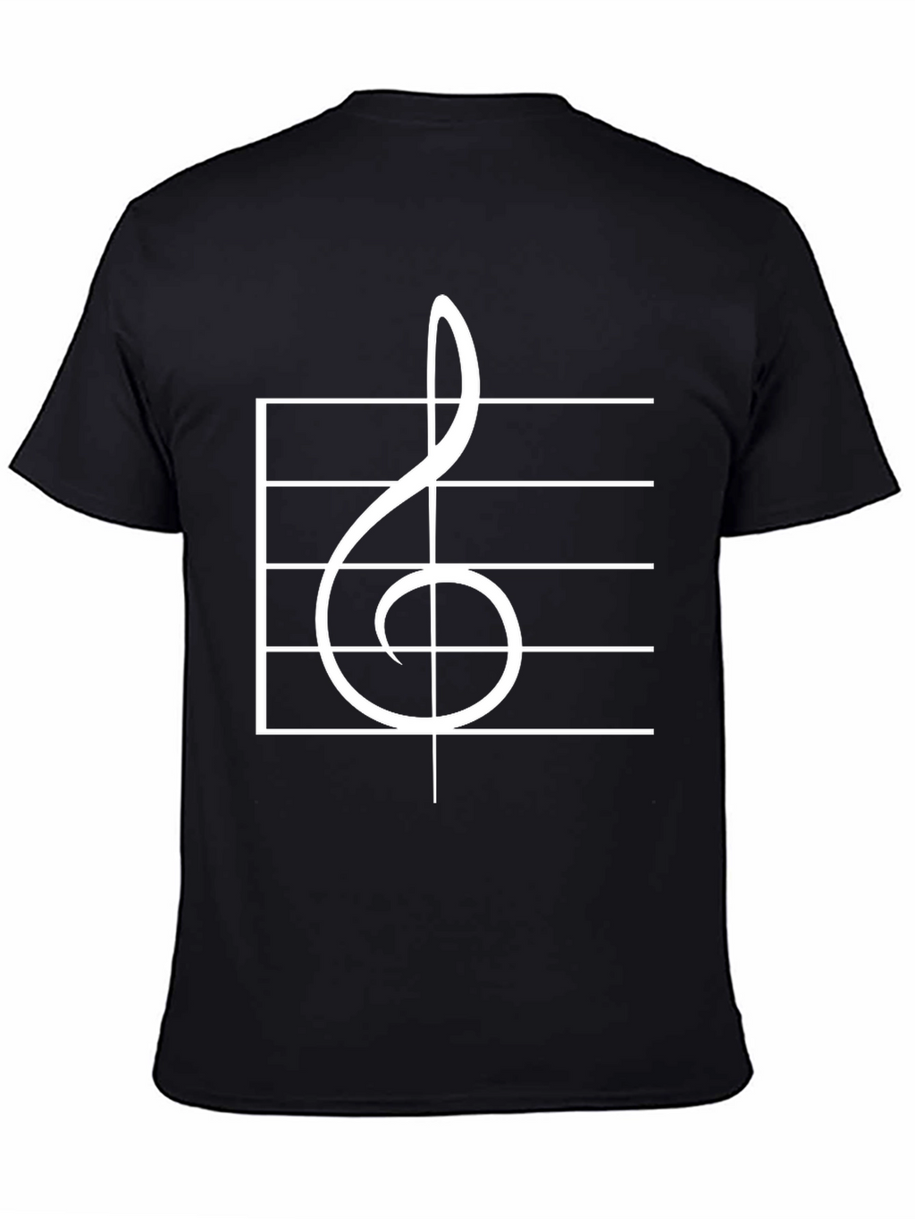 Musical Treble Clef Staff T-Shirt