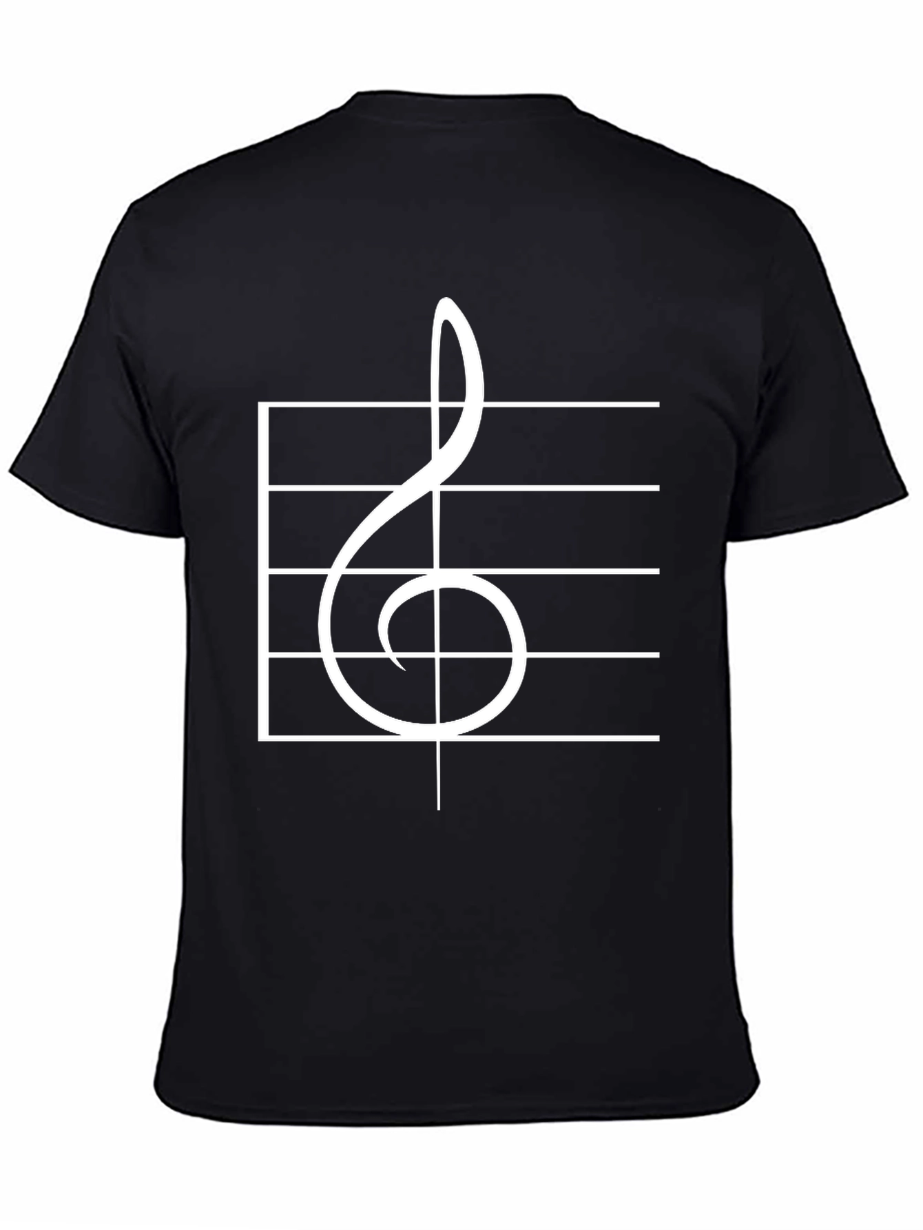 Musical Treble Clef Staff T-Shirt