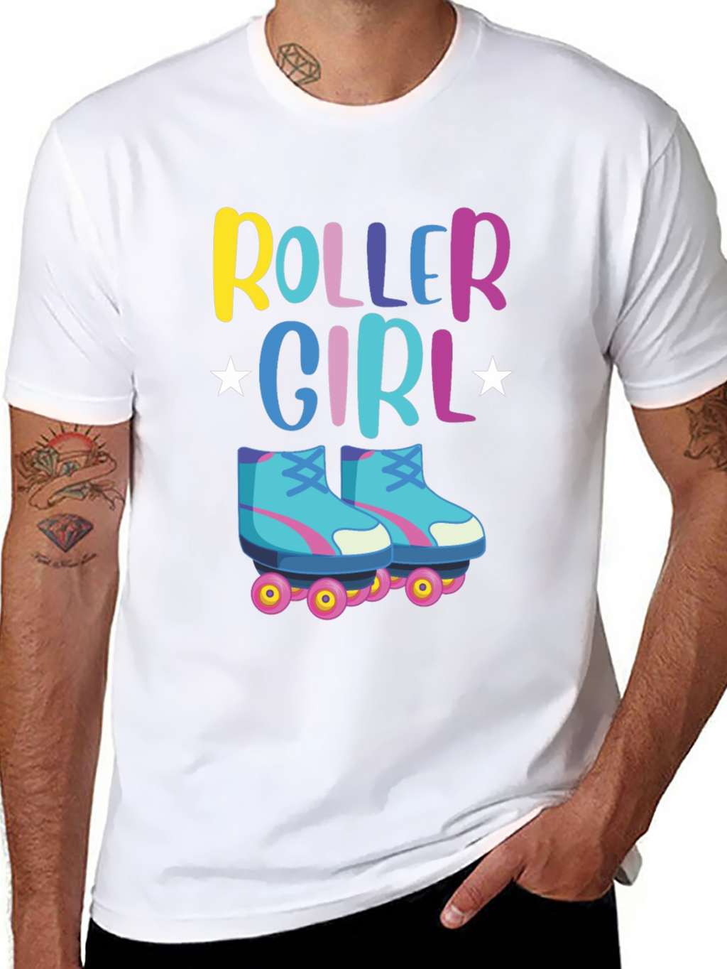 Roller Girl T-Shirt - Retro Skate Design