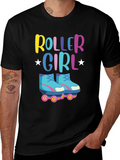 Roller Girl T-Shirt - Retro Skate Design