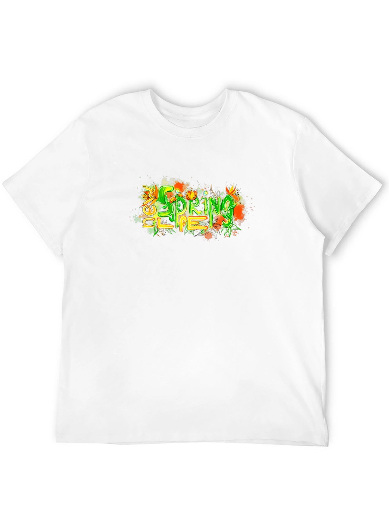 New Spring Life T-Shirt - Black