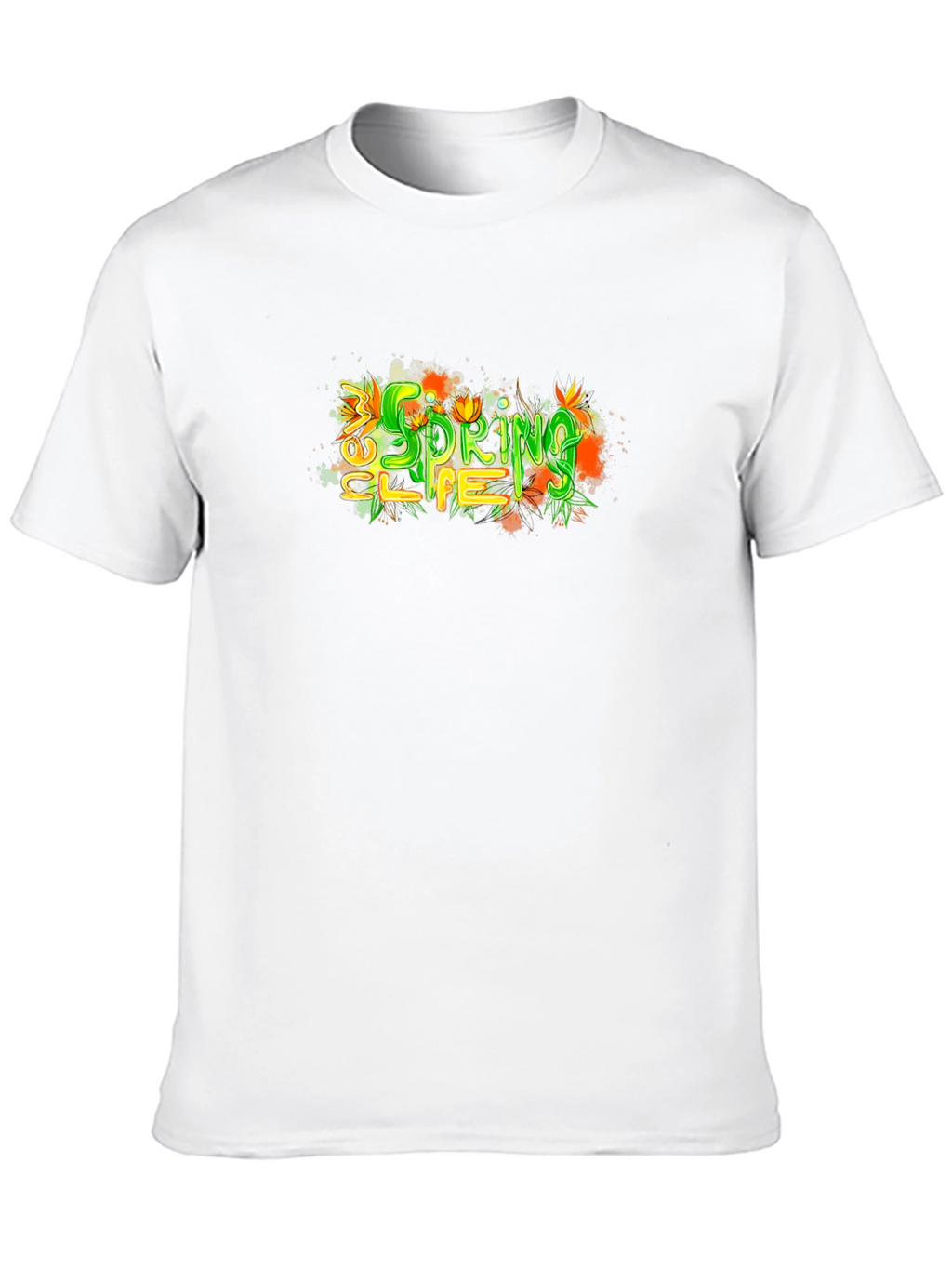 New Spring Life T-Shirt - Black