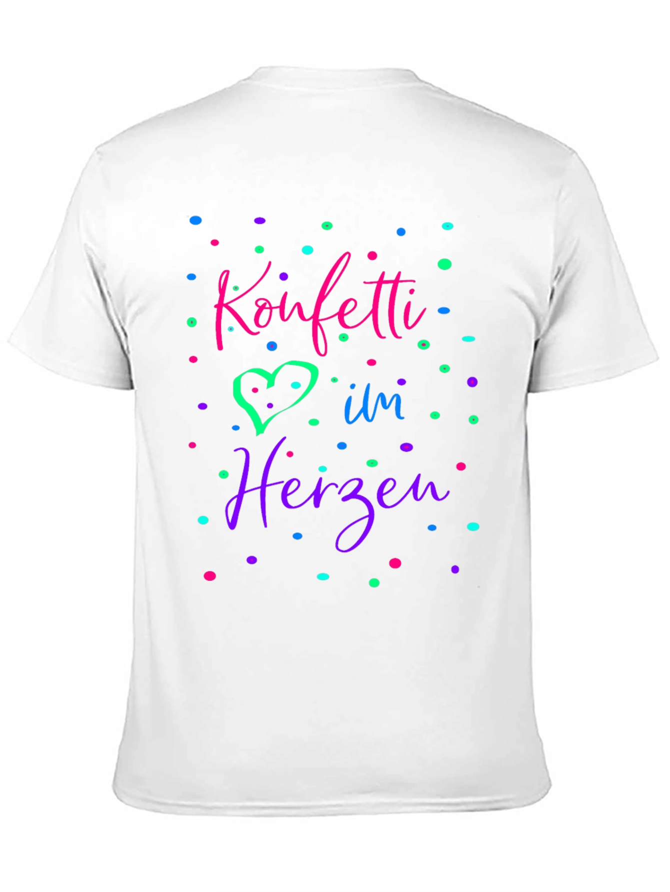 Konfetti im Herzen Black T-Shirt