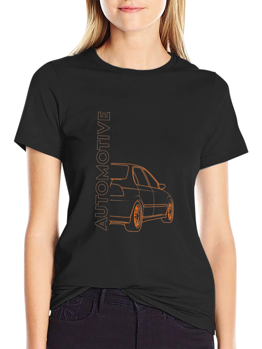 Automotive Car Graphic Tee - Black