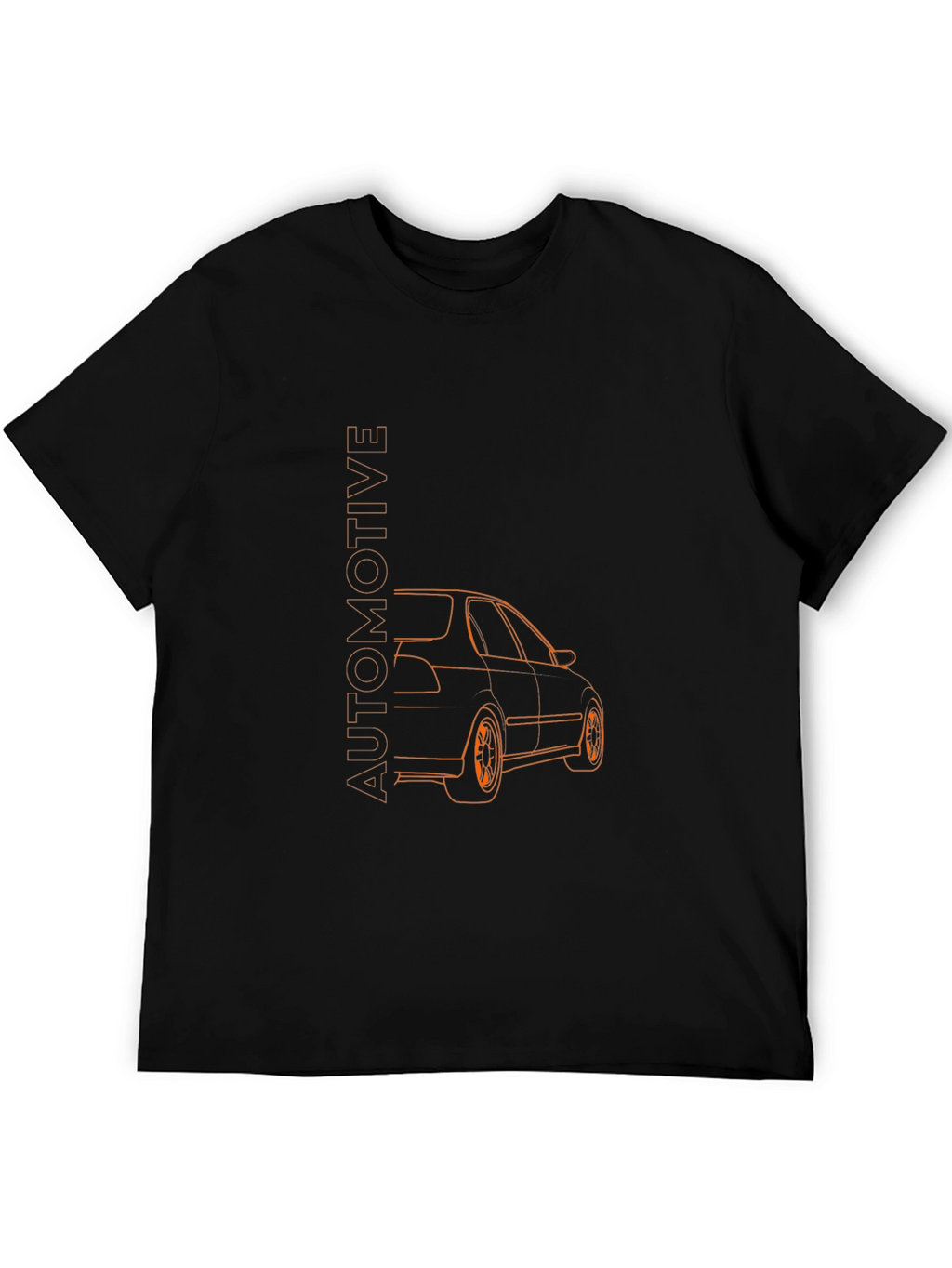 Automotive Car Graphic Tee - Black