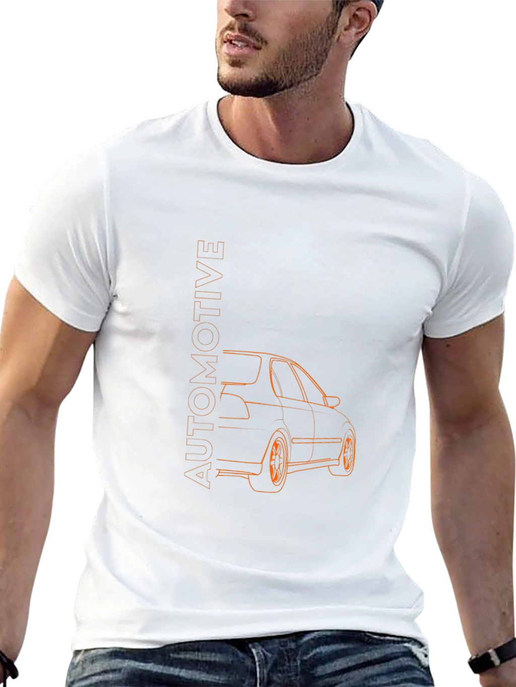 Automotive Car Graphic Tee - Black