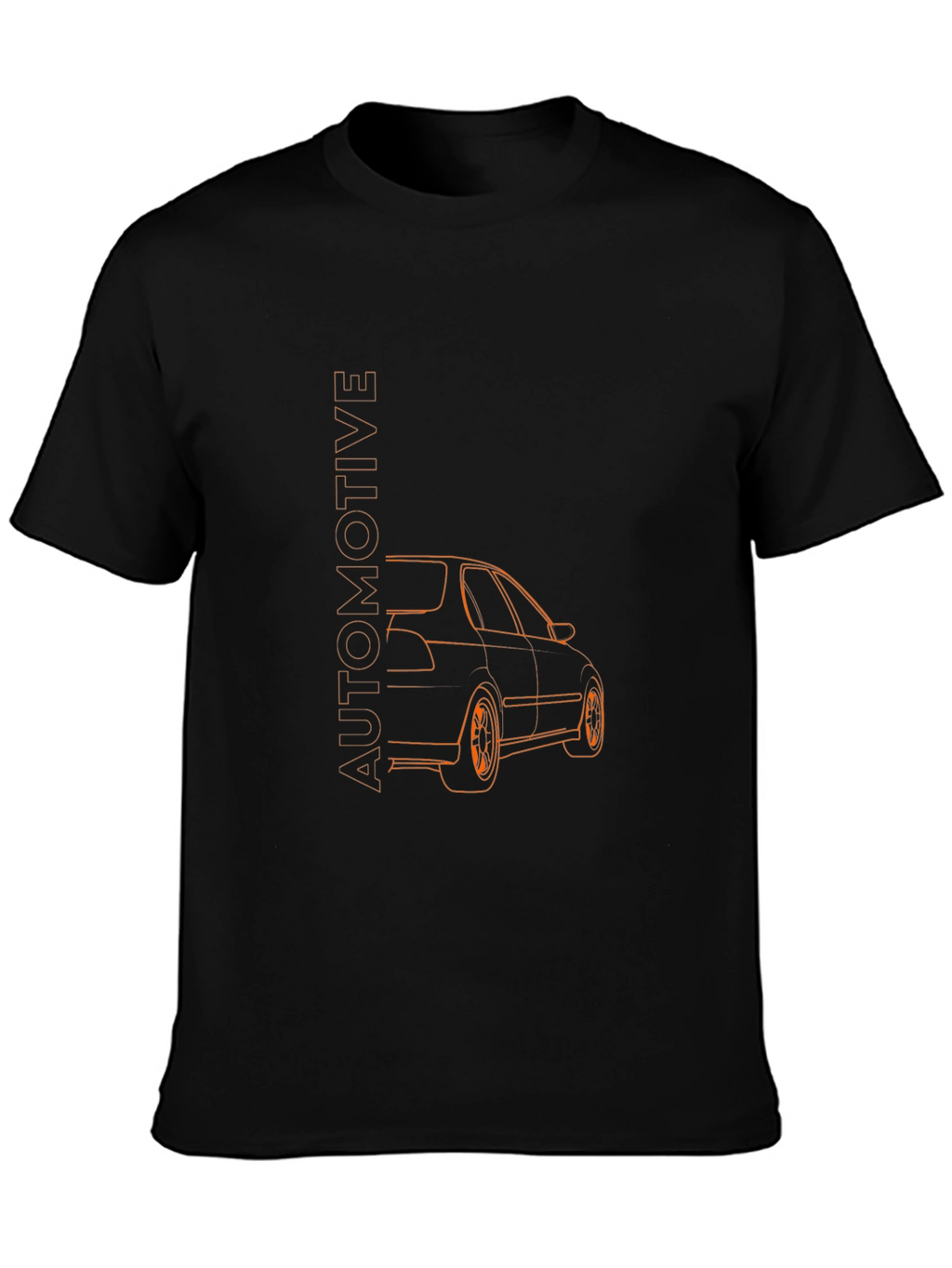 Automotive Car Graphic Tee - Black